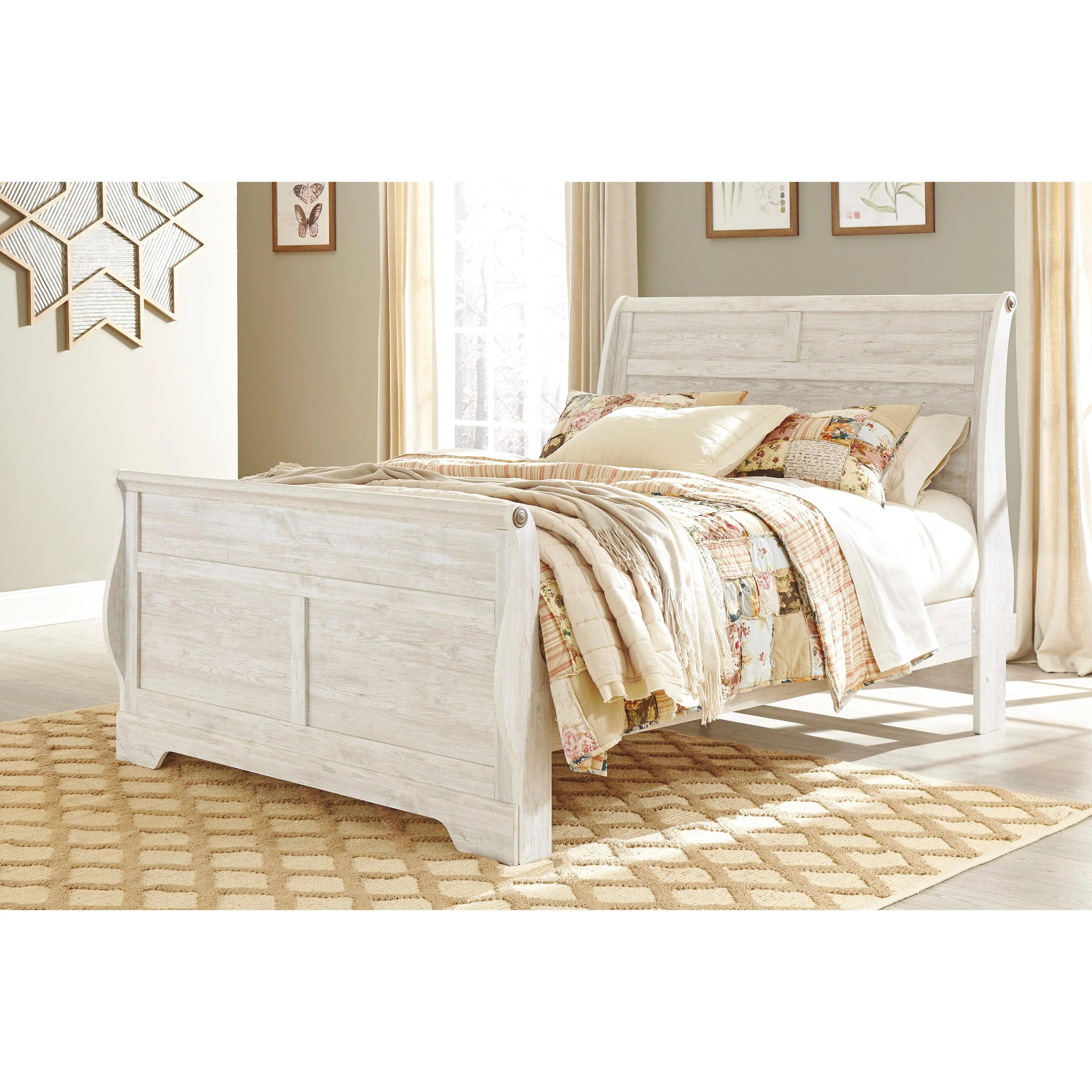 Signature Design by Ashley Willowton B267B29 Queen Sleigh Bed - Image 2