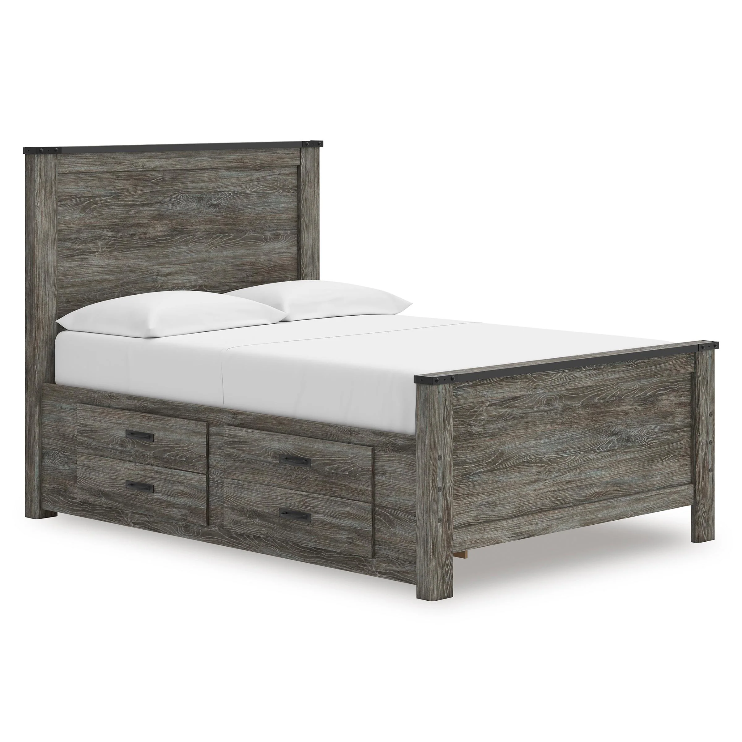 Signature Design by Ashley Frandern B4480B24 Full Panel Bed with Storage - Image 1