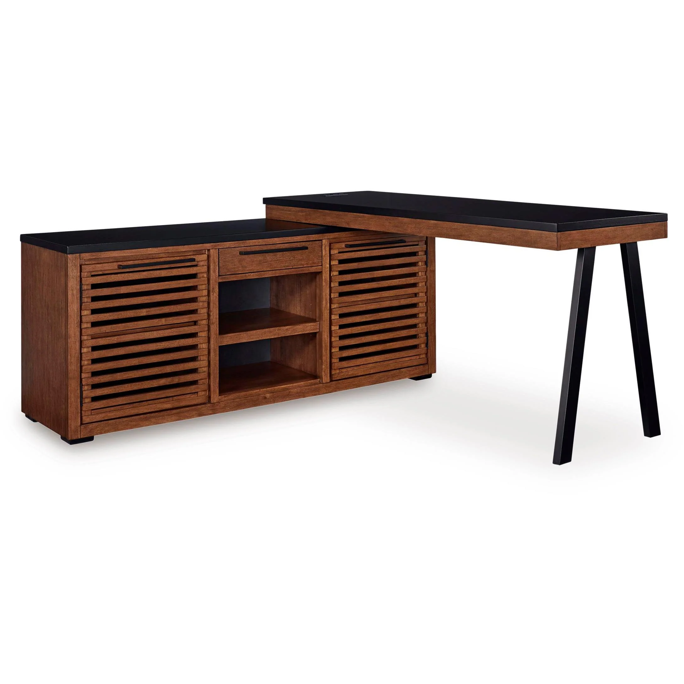Signature Design by Ashley Kallari H737H1 Credenza with Desk Return - Image 1