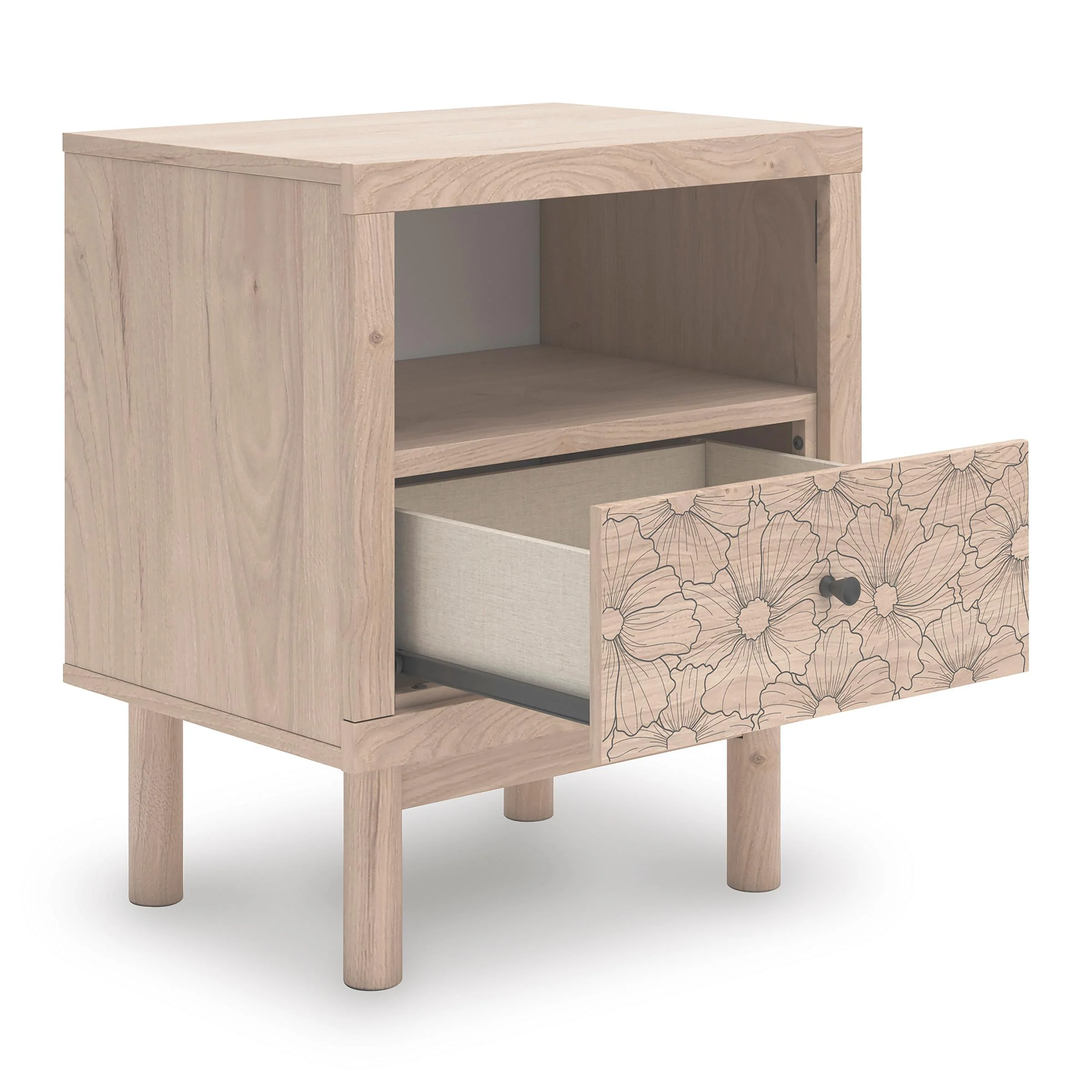 Signature Design by Ashley Arloster PCB1566-91 One Drawer Night Stand - Image 2