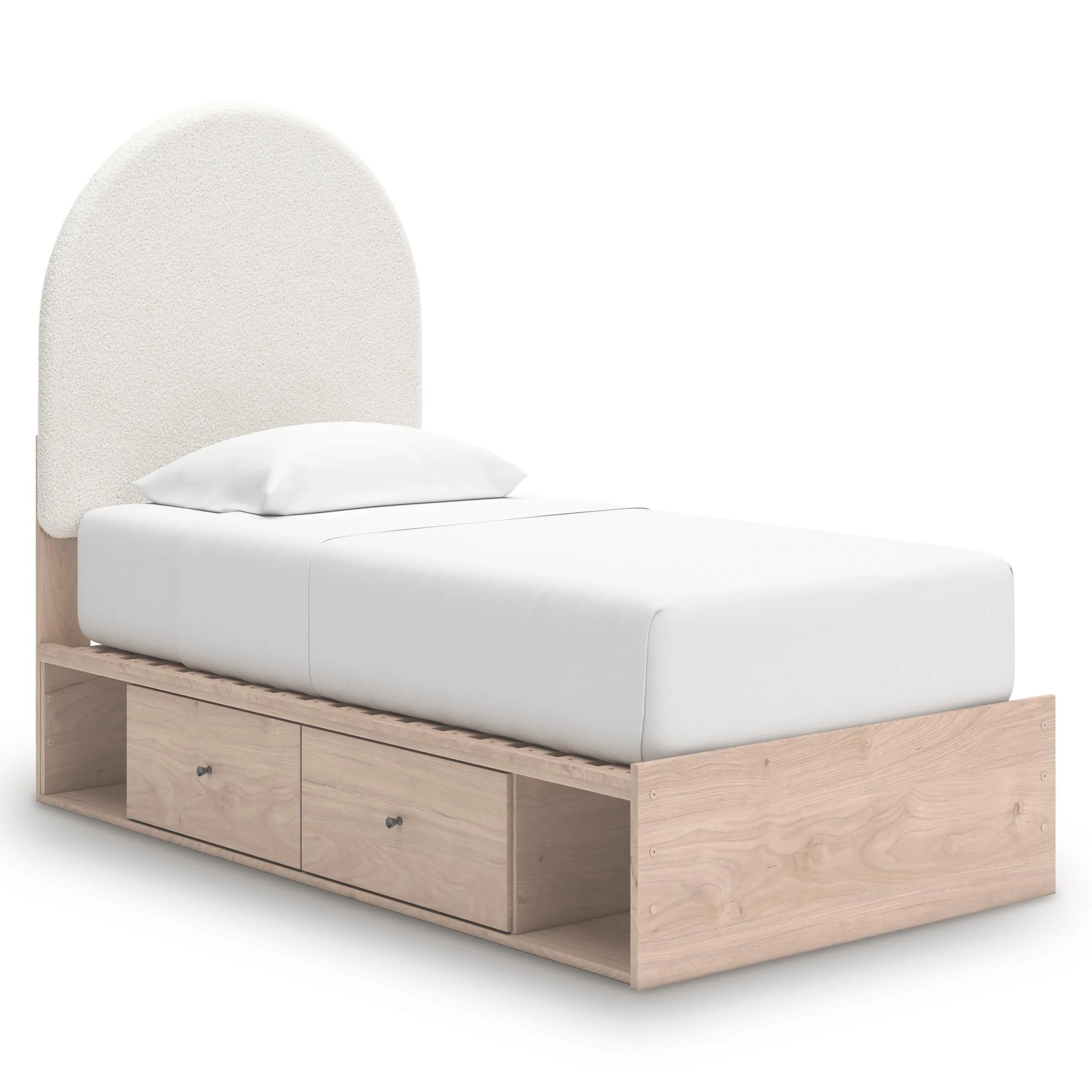 Signature Design by Ashley Arloster PCB1566B6 Twin Upholstered Panel Bed with Storage - Image 1