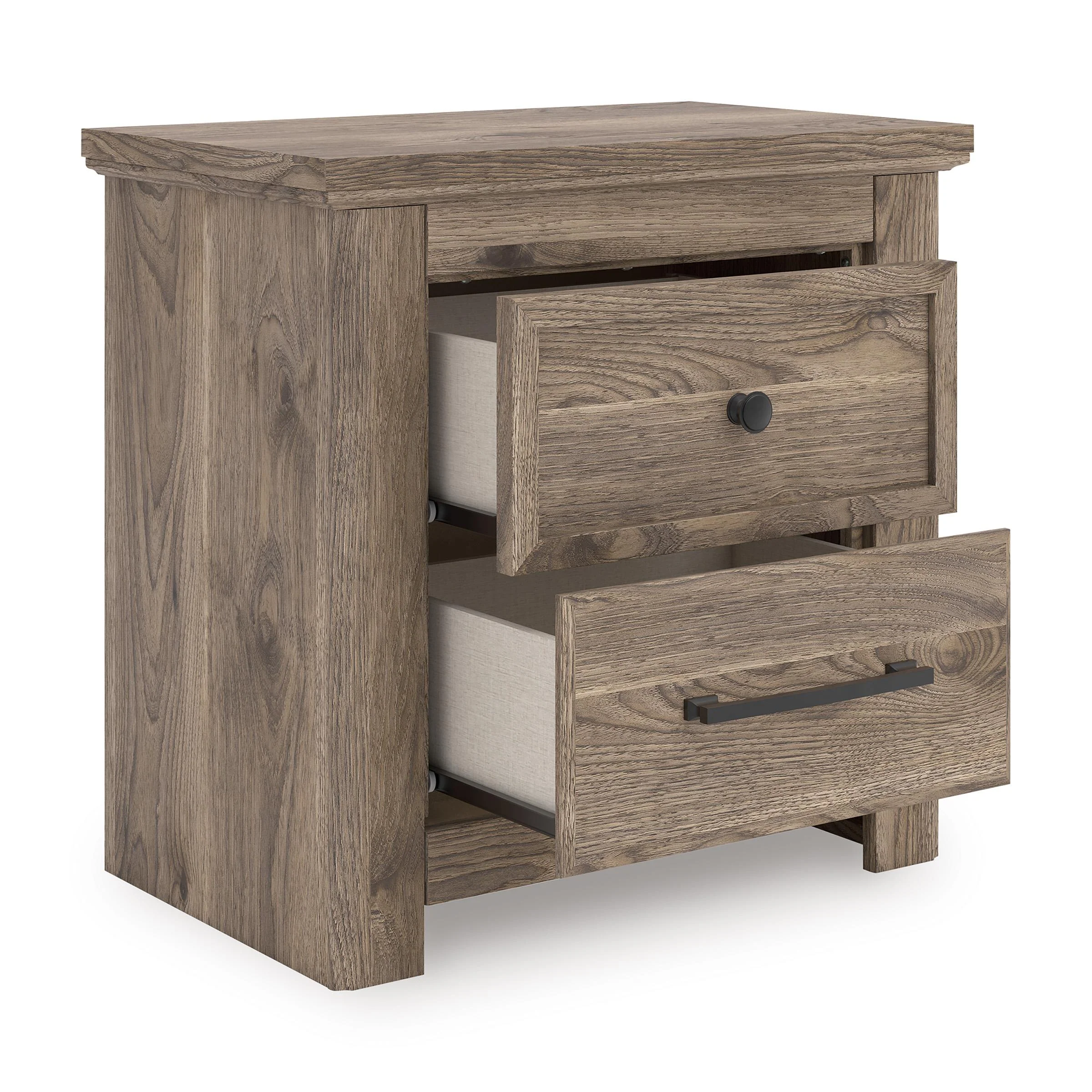 Signature Design by Ashley Rusticott PCB2260-92 Two Drawer Night Stand - Image 2
