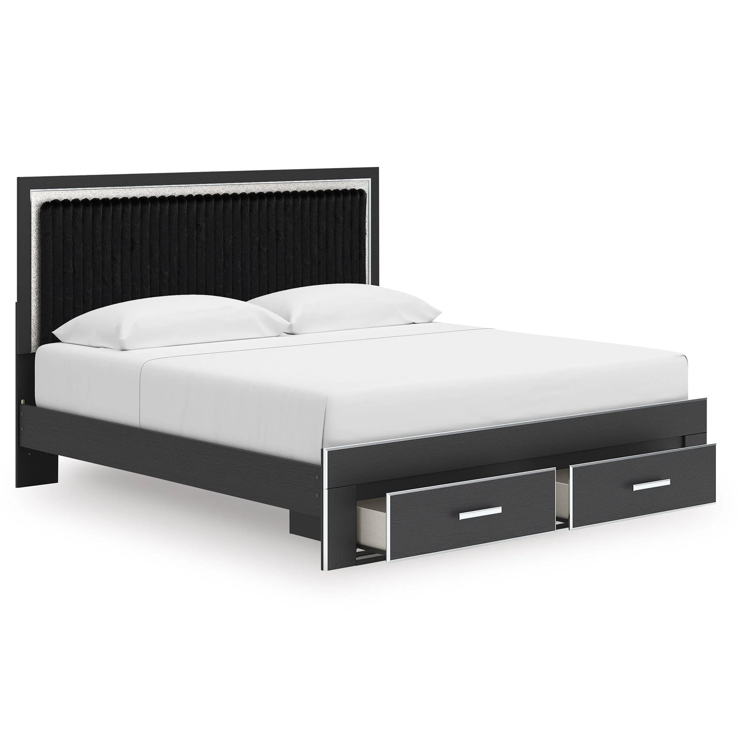 Signature Design by Ashley Zuraleus PCB3380B11 King Upholstered Panel Storage Bed - Image 2