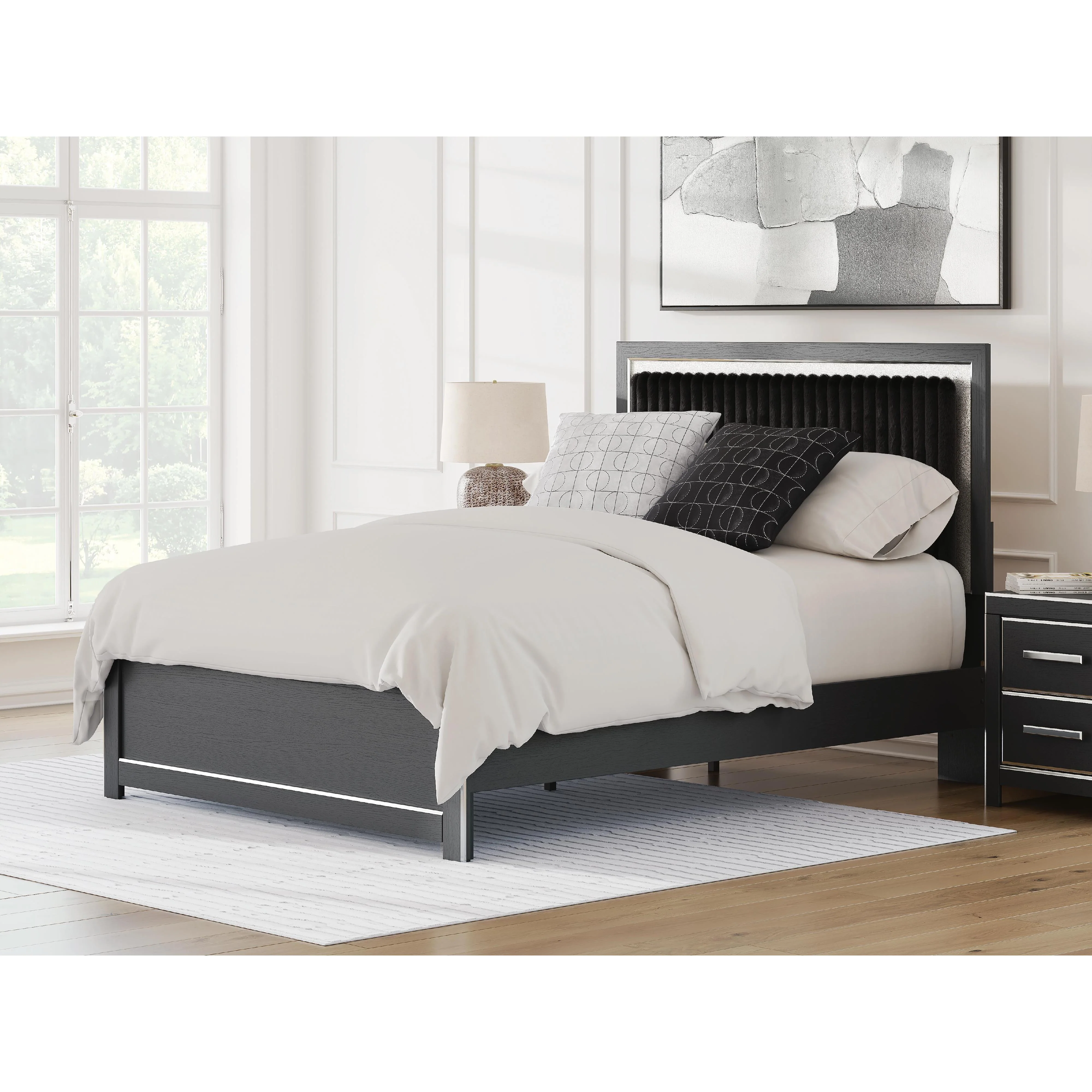 Signature Design by Ashley Zuraleus PCB3380B2 Queen Upholstered Platform Bed - Image 2