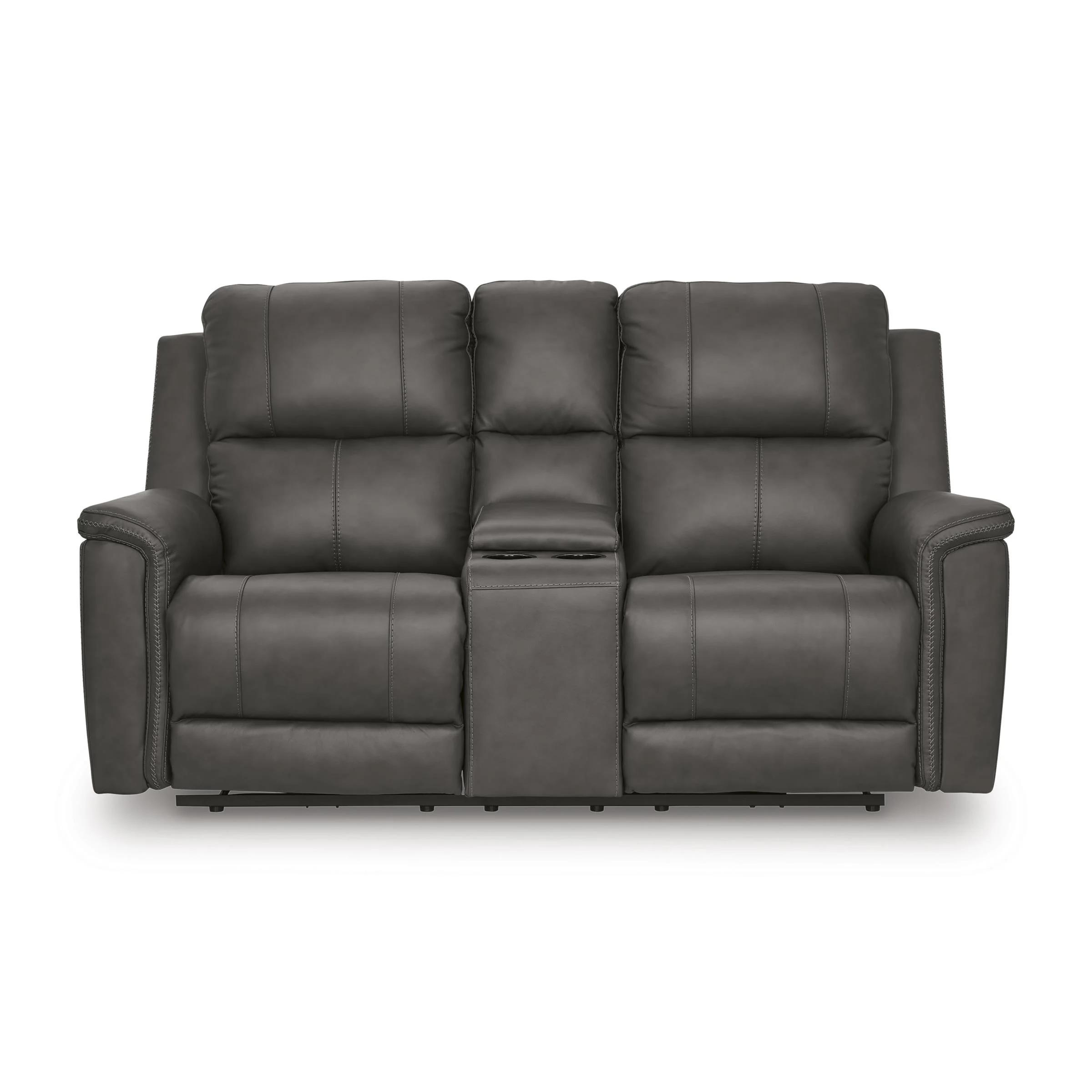 Signature Design by Ashley Bleckley PCU1200018 Power Reclining Loveseat with Console and Adjustable Headrest - Image 3
