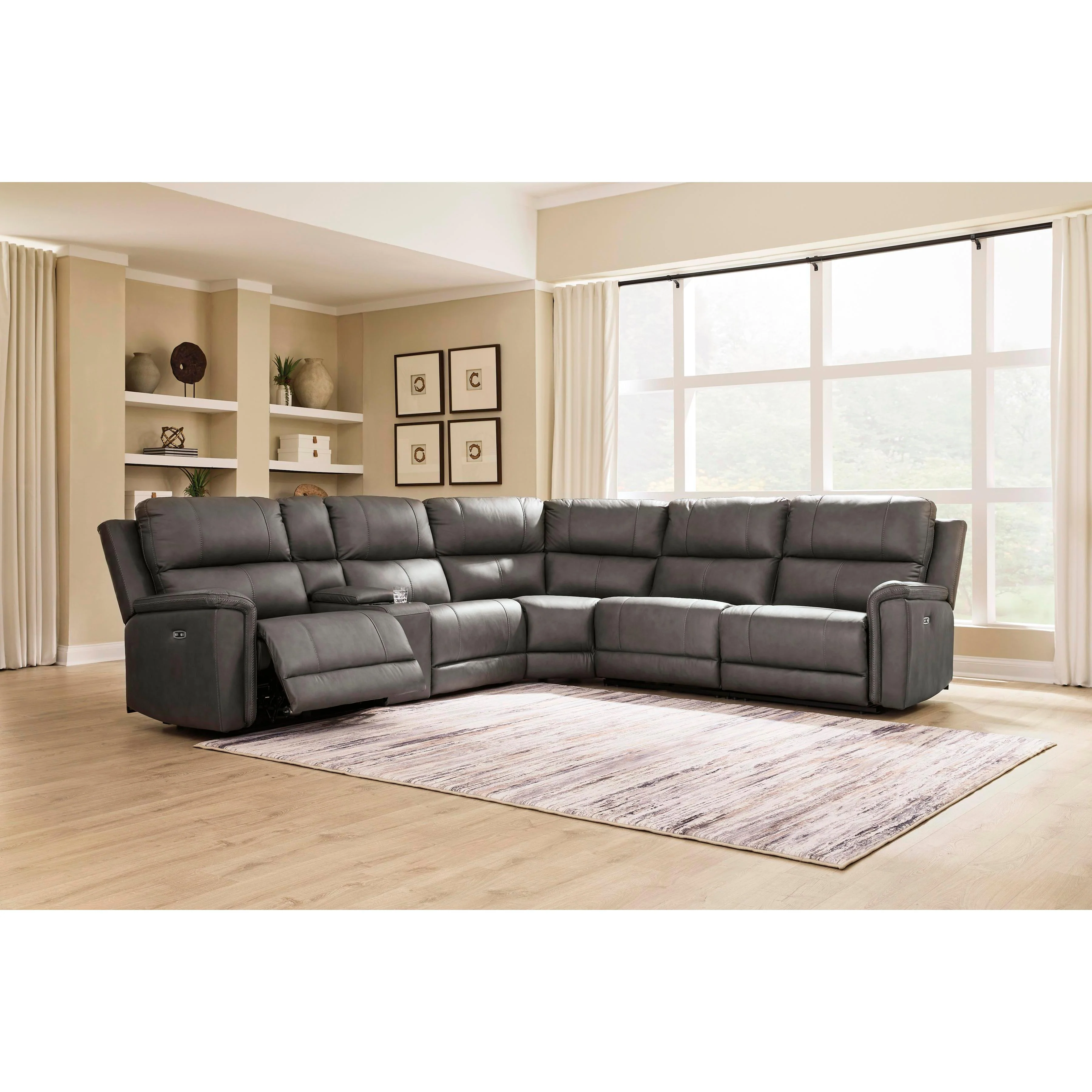 Signature Design by Ashley Bleckley PCU12000S5 6 pc Power Reclining Sectional - Image 2