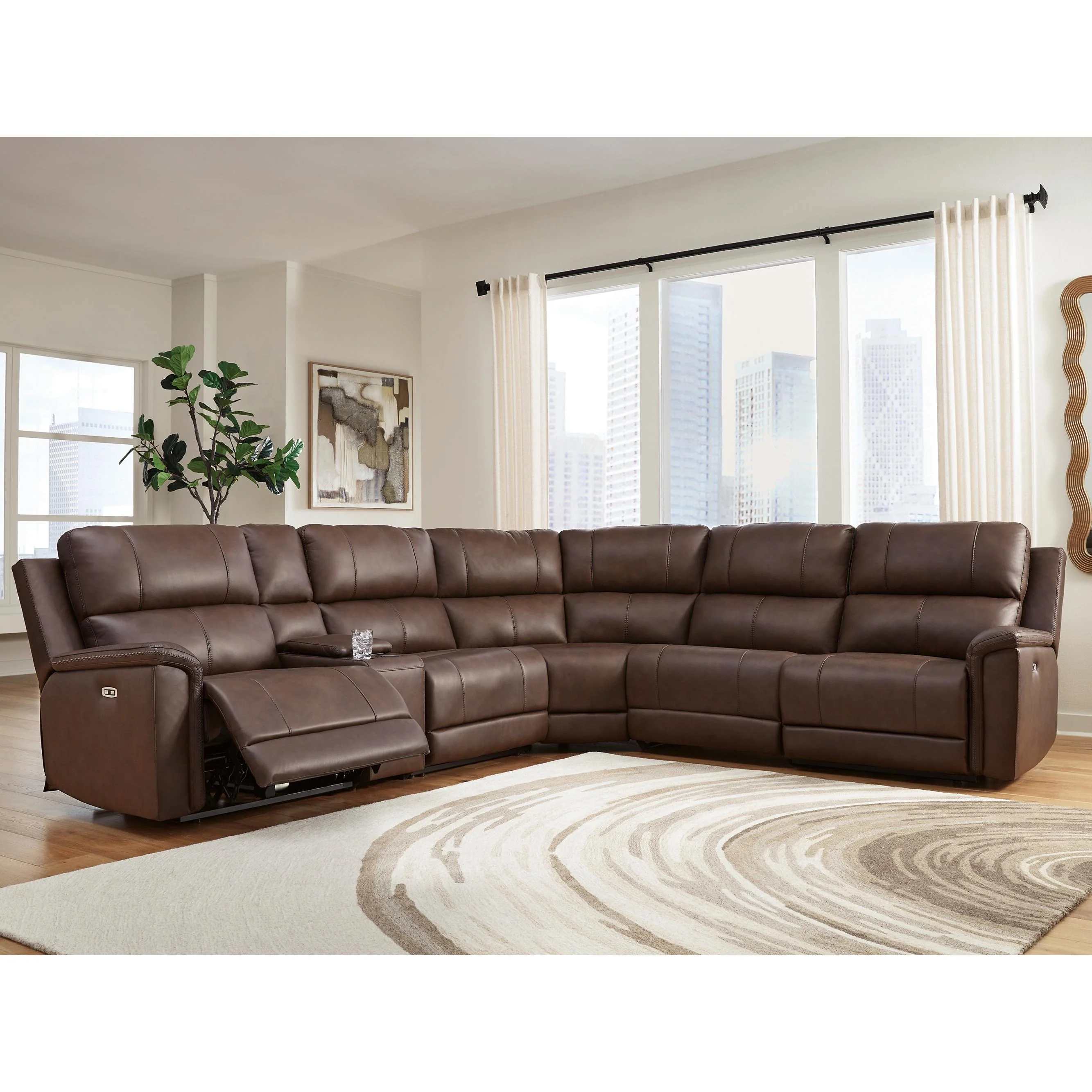 Signature Design by Ashley Bleckley PCU12001S5 6 pc Power Reclining Sectional - Image 2