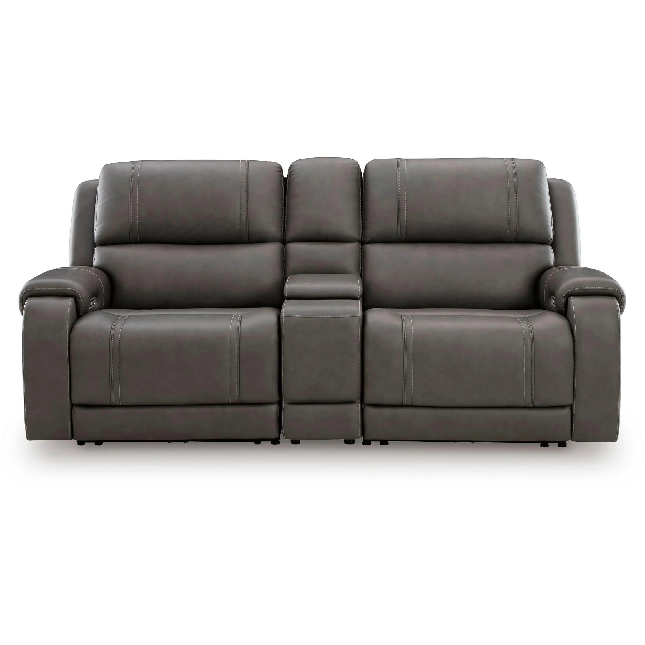 Signature Design by Ashley 5Z - Pittson PCU12600S2 3 pc Power Reclining Sectional Loveseat with Console - Image 1