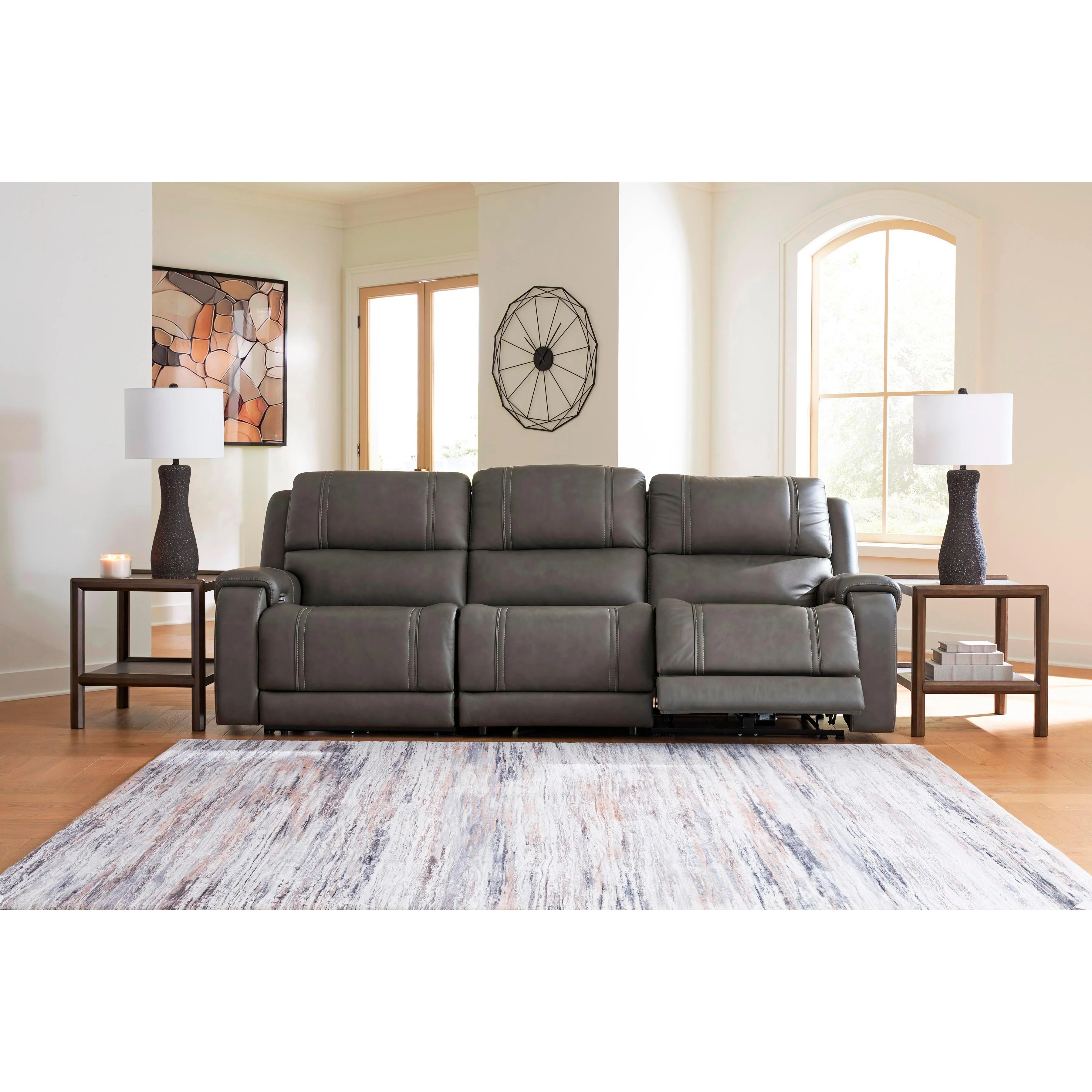 Signature Design by Ashley 5Z - Pittson PCU12600S3 3 pc Power Sectional Reclining Sofa - Image 3