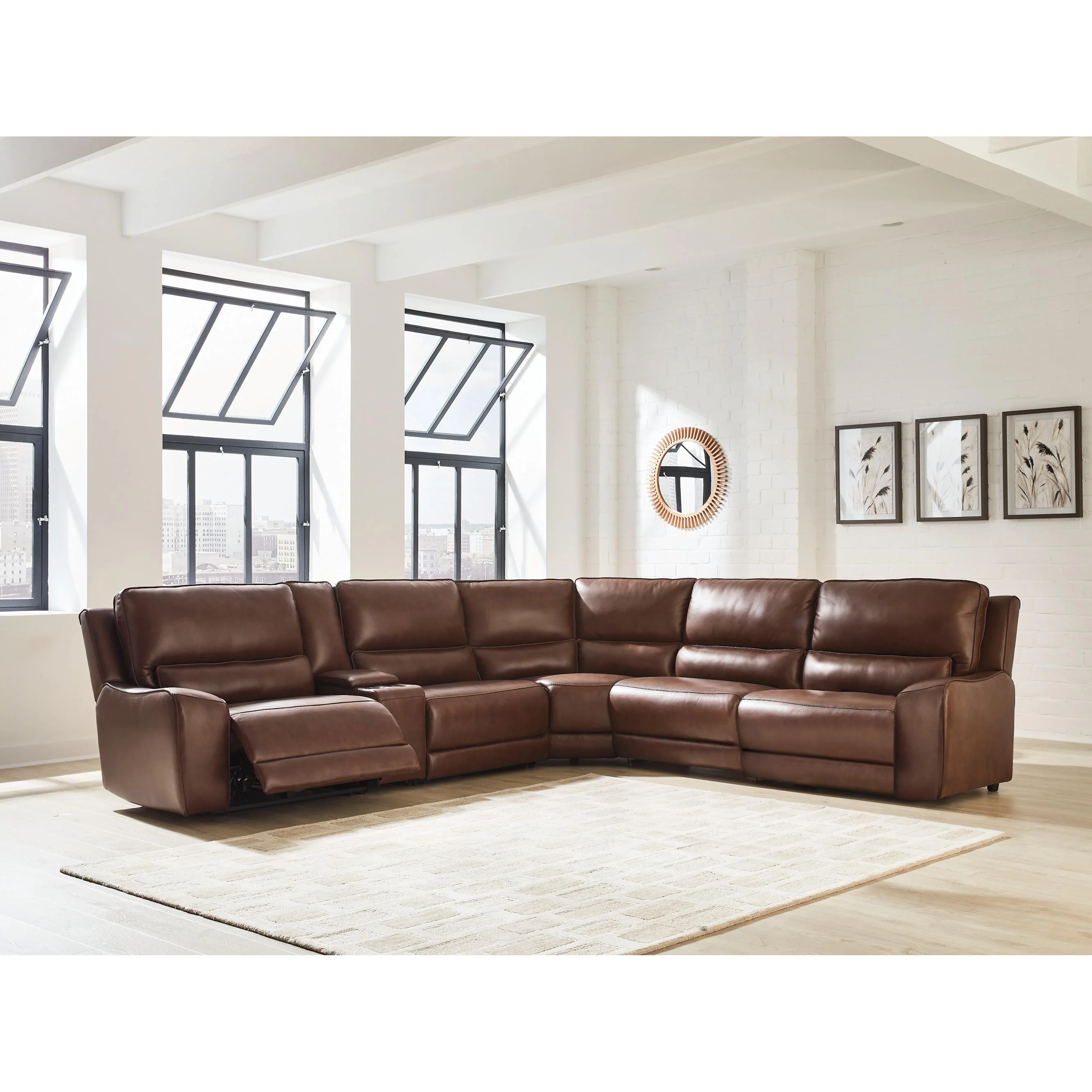 Signature Design by Ashley DeepWakes PCU62607S36 6 pc Reclining Sectional with Storage Console - Image 2