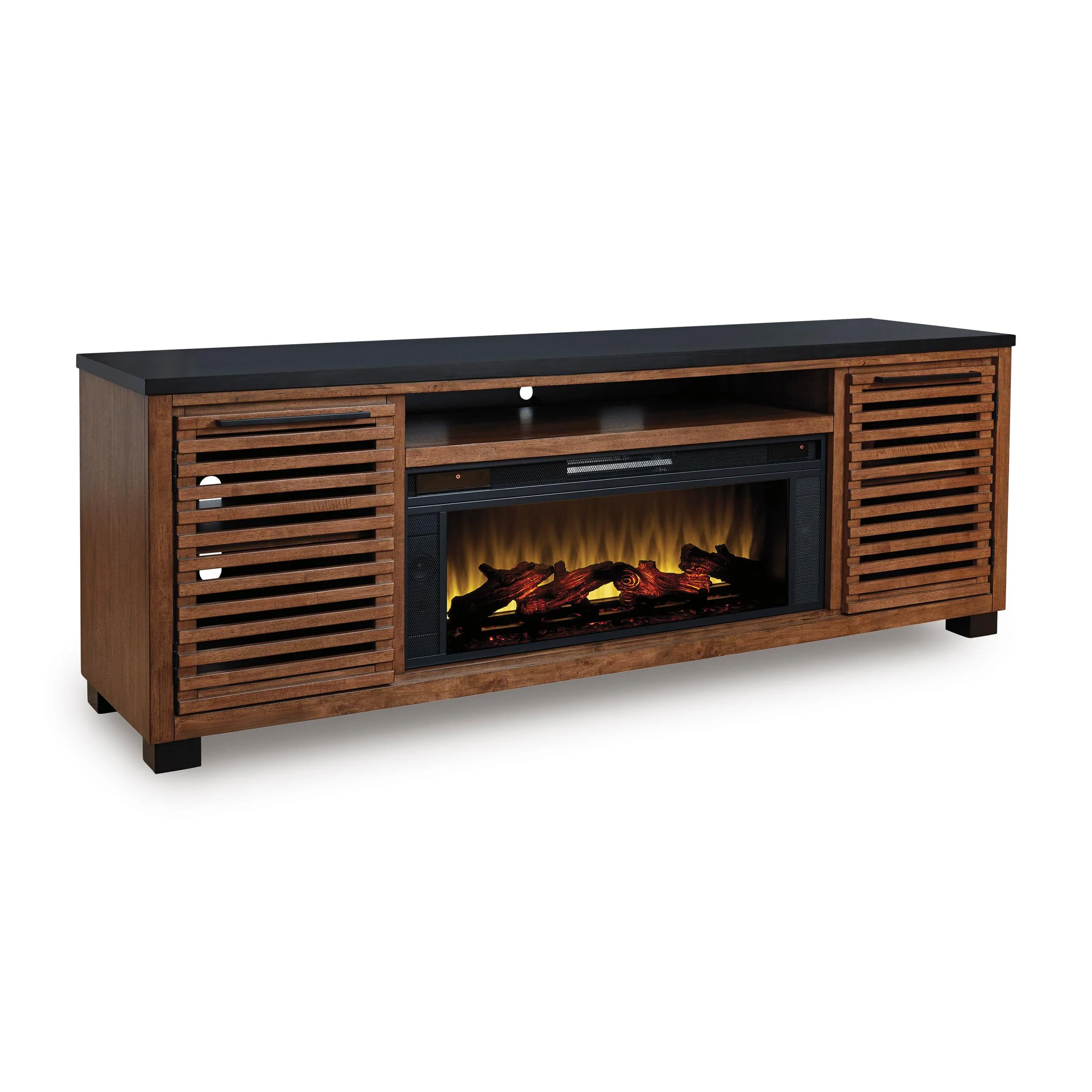 Signature Design by Ashley Kallari W737W1 84" TV Stand with Electric Fireplace - Image 1
