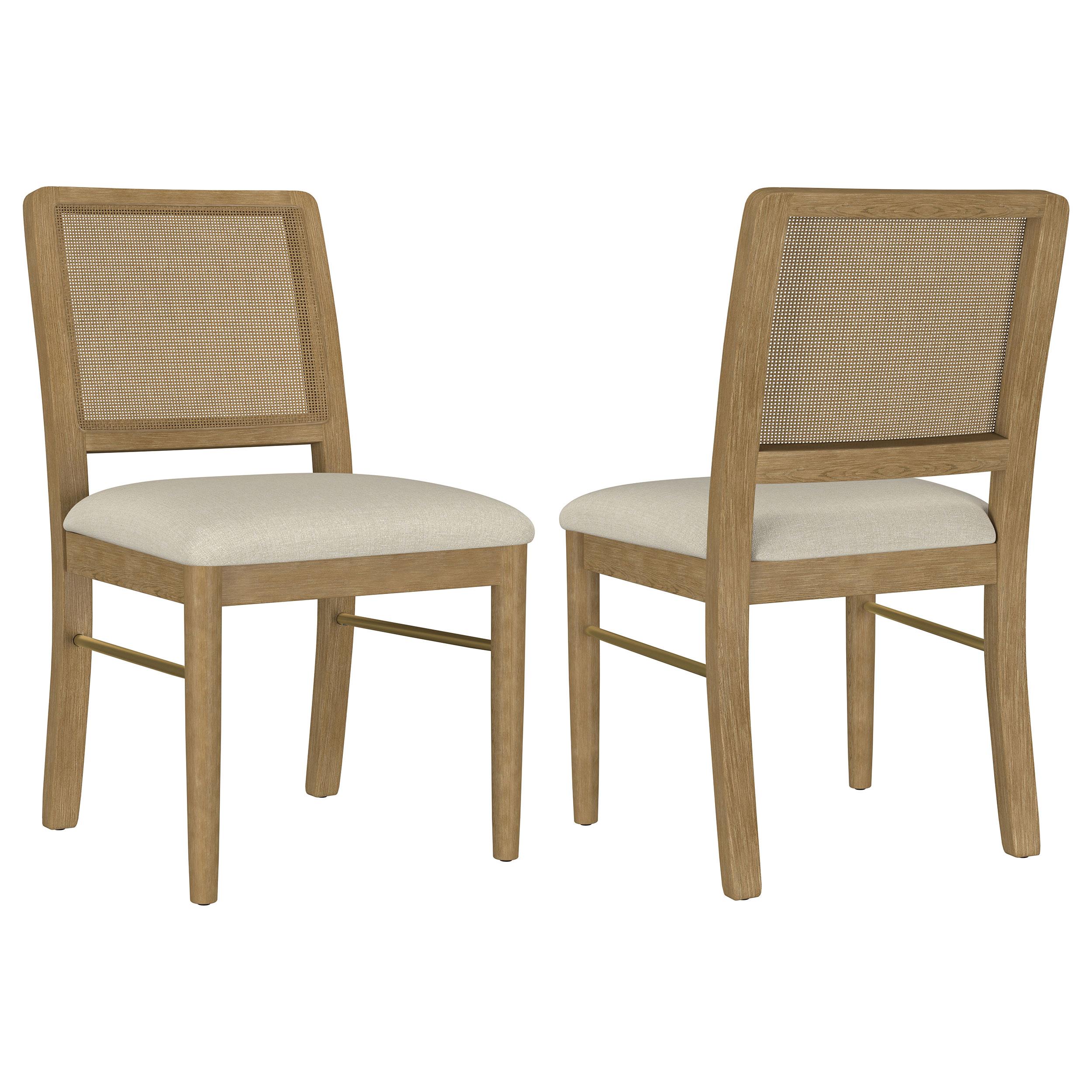 Coaster Furniture Arini 108932SWD Set of 2 Rattan Cane Dining Side Chair – Sand Wash