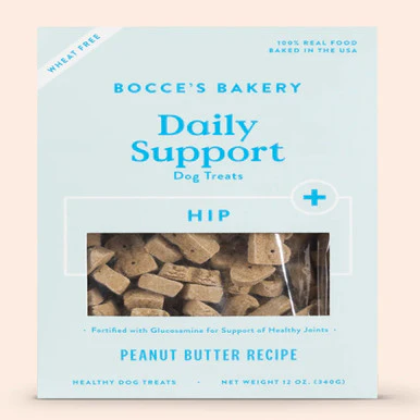 Bocces Bakery Dog Hip Aid 12oz Peanut Butter Biscuit - Image 1