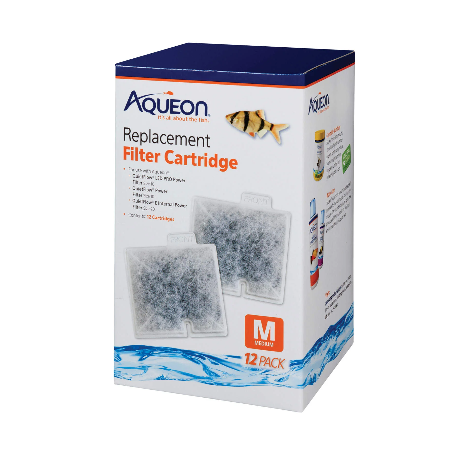 Aqueon Replacement Filter Cartridges Medium - 12 pack - Image 1