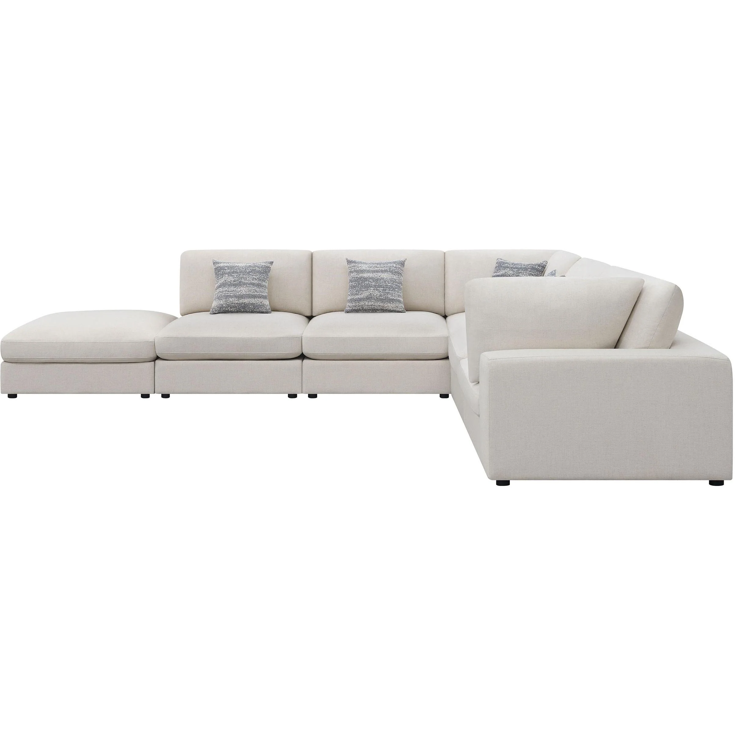 Coaster Furniture Serene 551321-SET 6 pc Upholstered Modular Sectional - Beige - Image 3