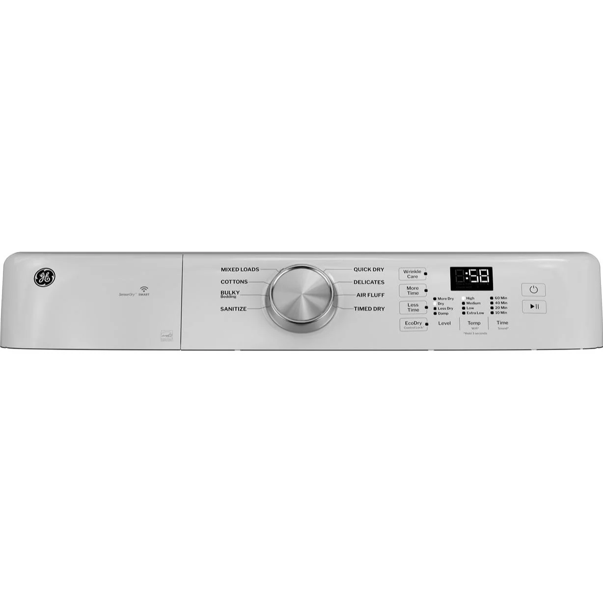 GE 7.8 cu. ft. Smart Gas Dryer with WiFi Powered by SmartHQ™ GFD35GSSYWW - Image 3