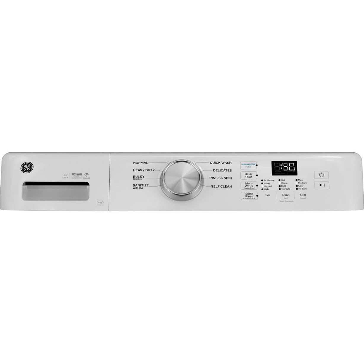 GE 4.6 cu. ft. Smart Front Load Washer with UltraFresh Vent System with OdorBlock™ GFW350SSYWW - Image 3