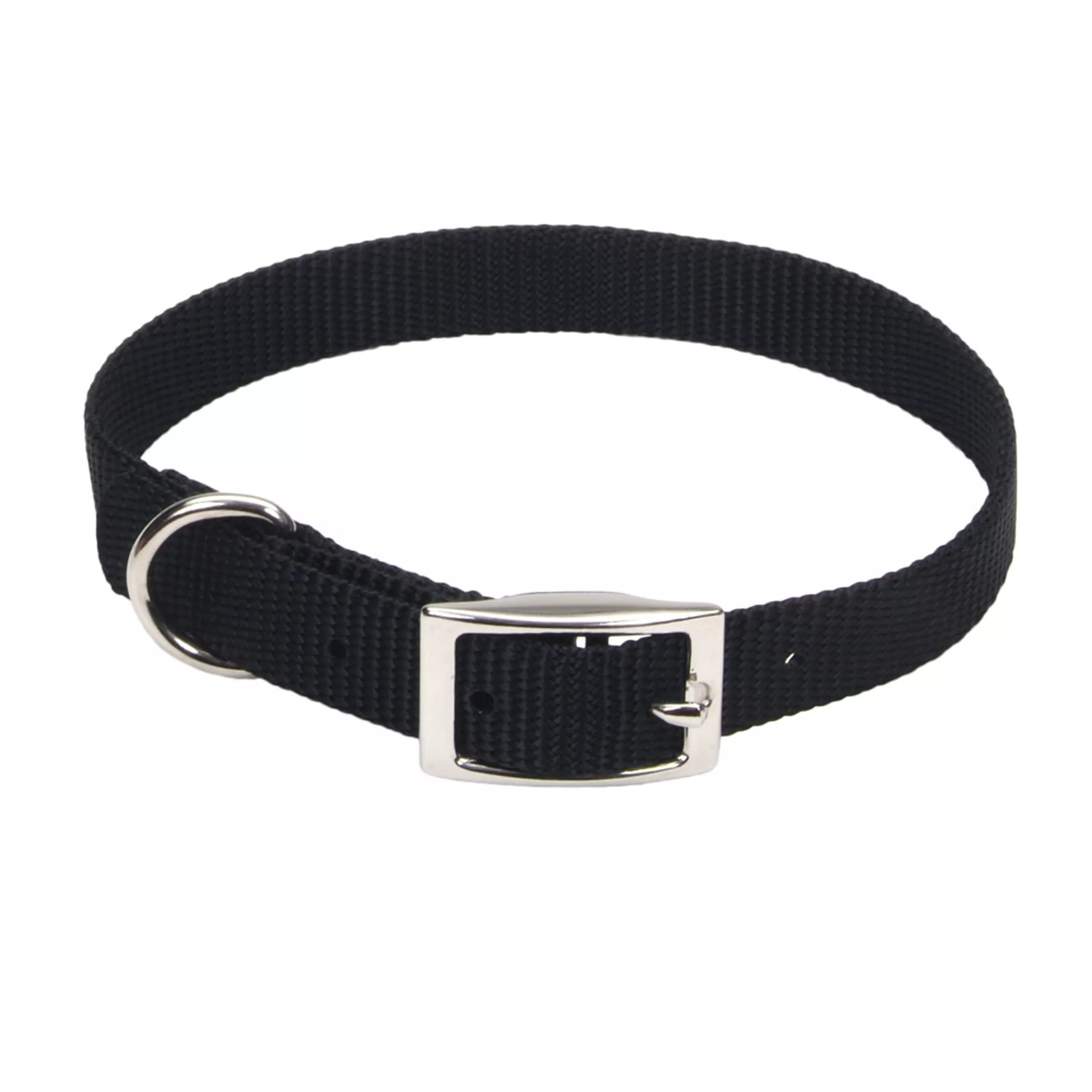 Coastal Single Ply 5/8in Wide 14in Dog Collar Black - Image 1