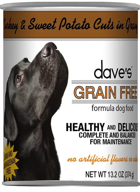 Daves Grain Free Wet Dog Food 13oz Turkey and Sweet Potato - Image 1