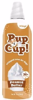 Pup Cup Peanut Butter Flavor Whip Treat for Dogs, 13oz - Image 1