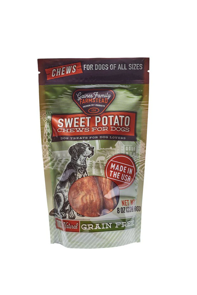 Gaines Sweet Potato Chews 8oz - Image 1