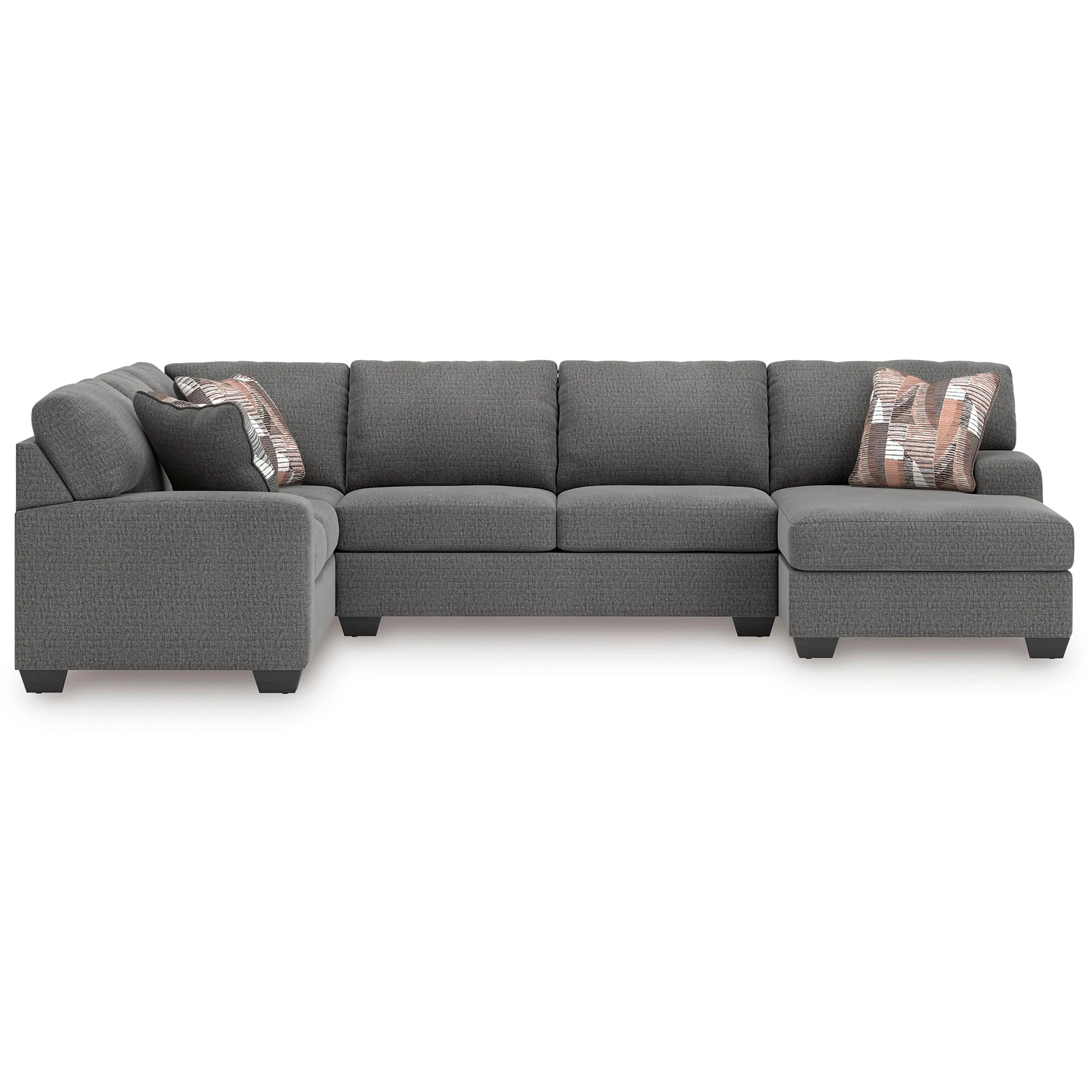 Signature Design by Ashley Seyler Lane 48405S6 3 pc Sleeper Sectional with Chaise - Image 2