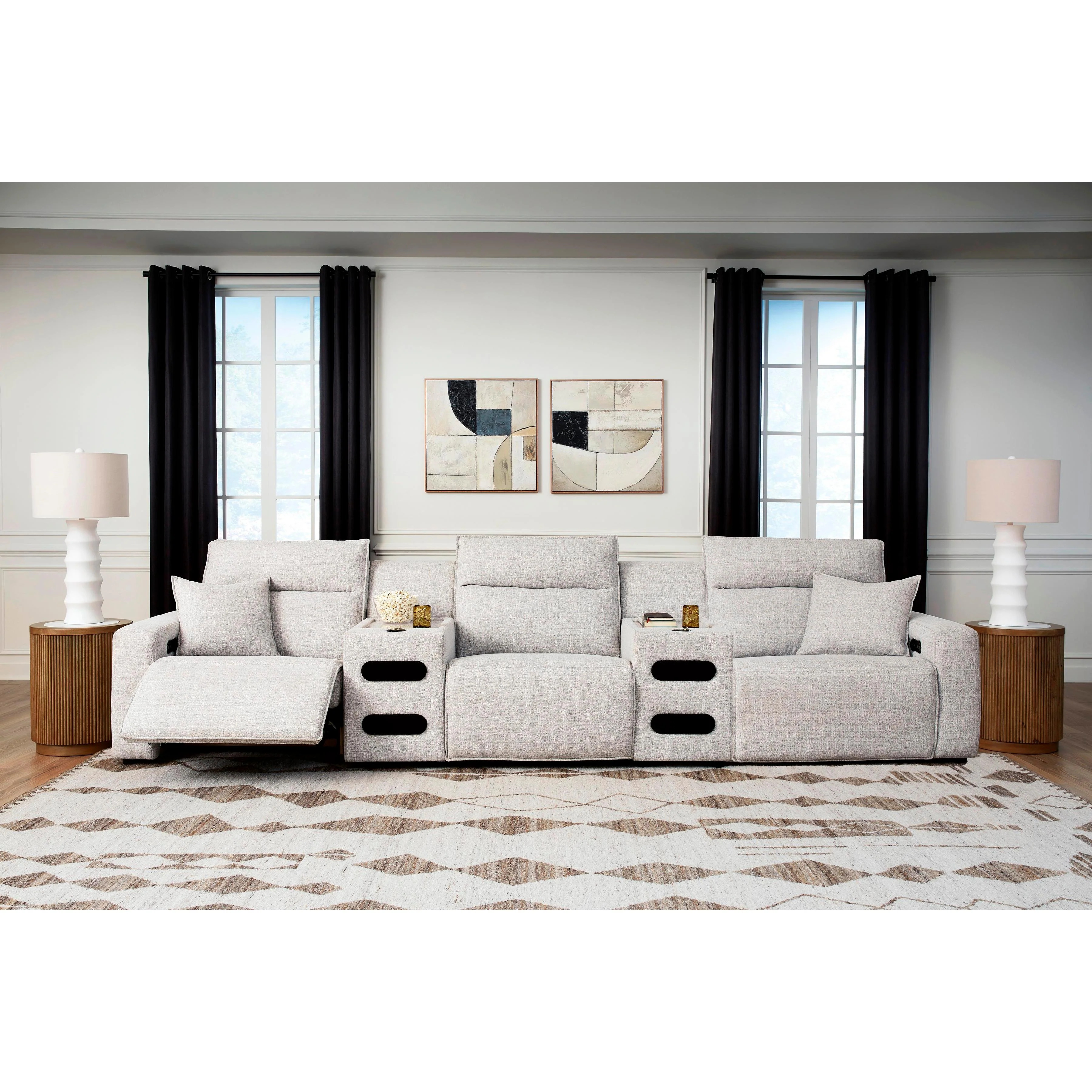 Signature Design by Ashley ModMax II 65907S13 5 pc Power Reclining Sectional with Audio Consoles - Image 2
