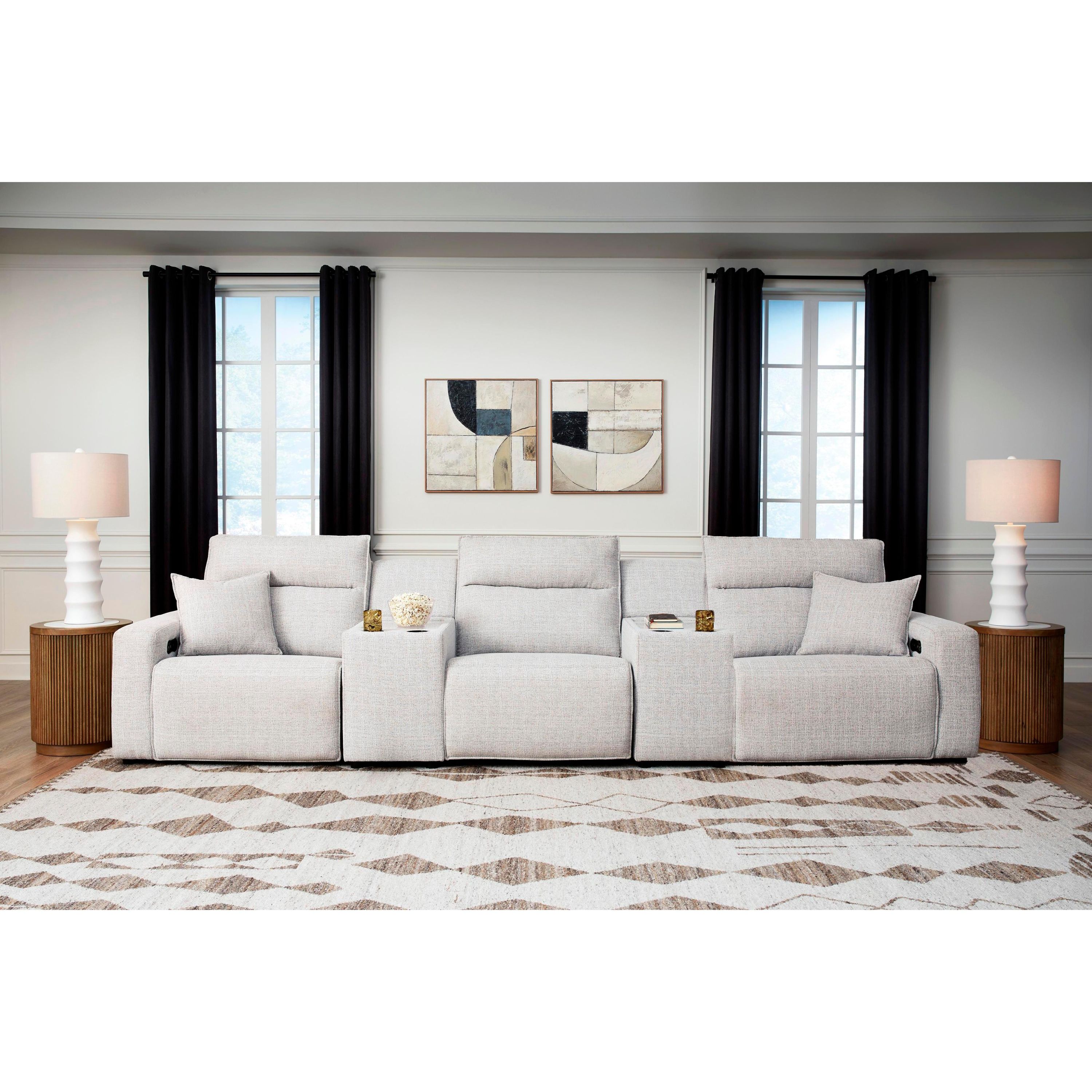 Signature Design by Ashley ModMax II 65907S14 5 pc Power Reclining Sectional with Consoles - Image 1