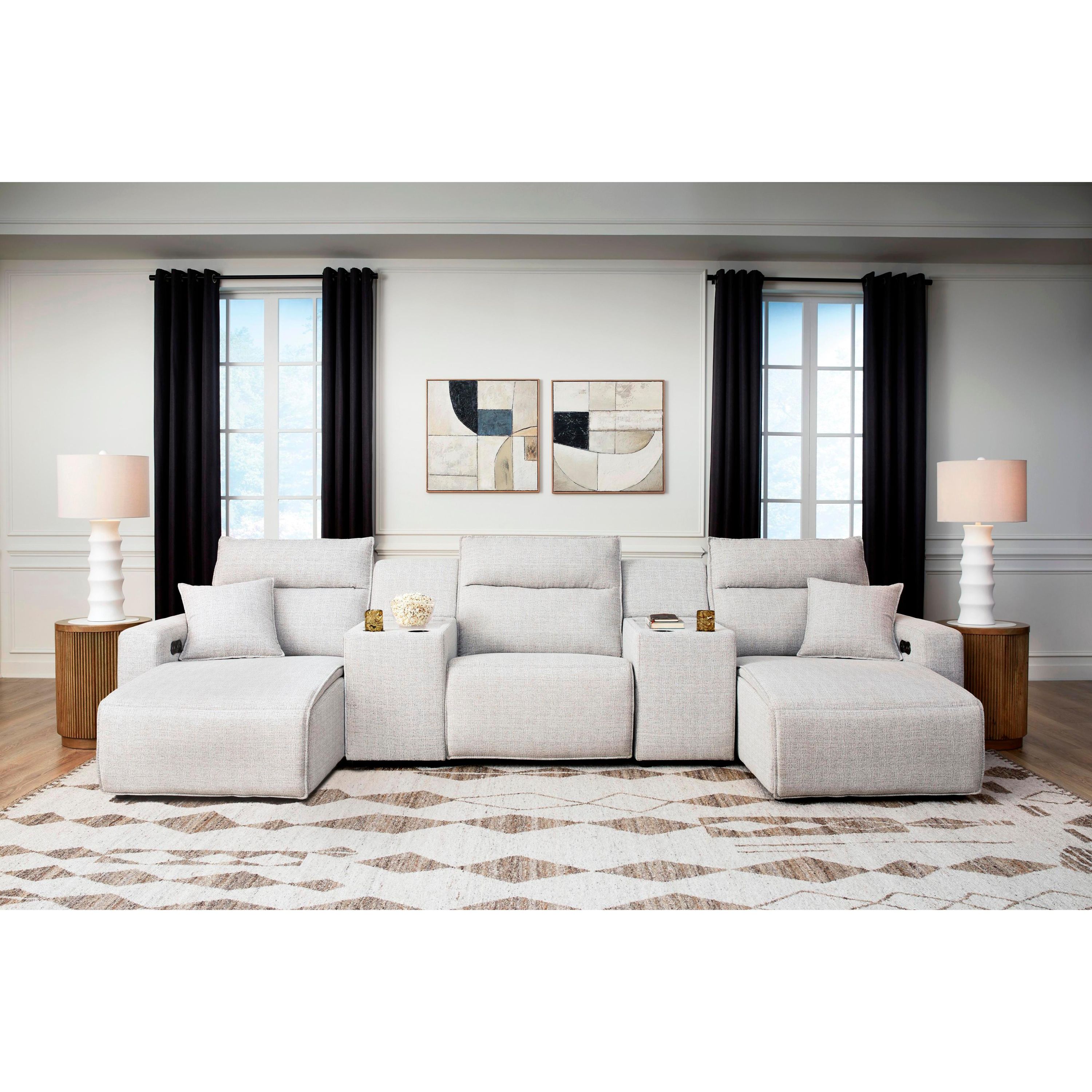 Signature Design by Ashley ModMax II 65907S16 5 pc Power Reclining Sectional with Chaise and Consoles - Image 1