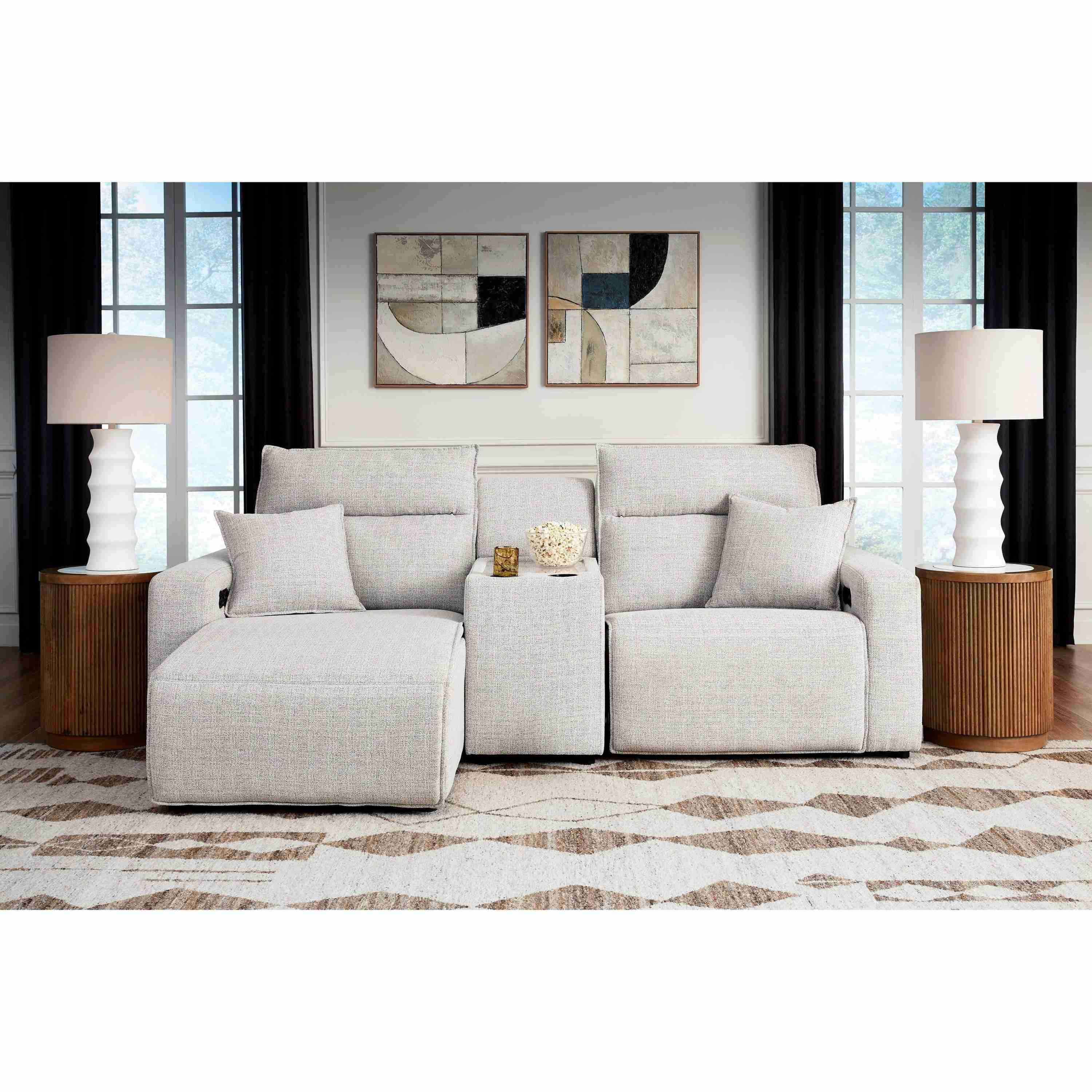 Signature Design by Ashley ModMax II 65907S17 3 pc Power Reclining Sectional with Chaise and Console - Image 1