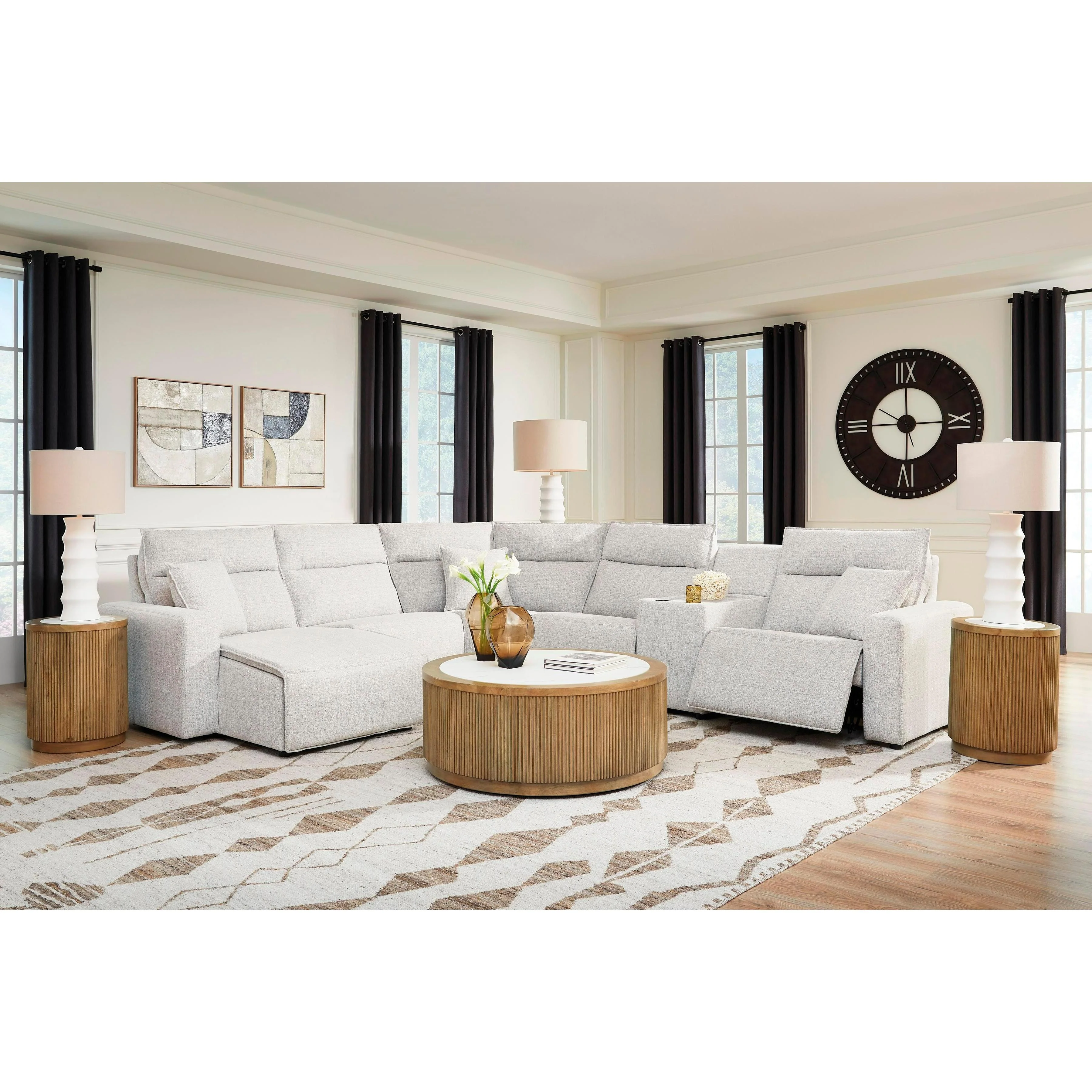Signature Design by Ashley ModMax II 65907S19 6 pc Power Reclining Sectional with Chaise and Console - Image 3
