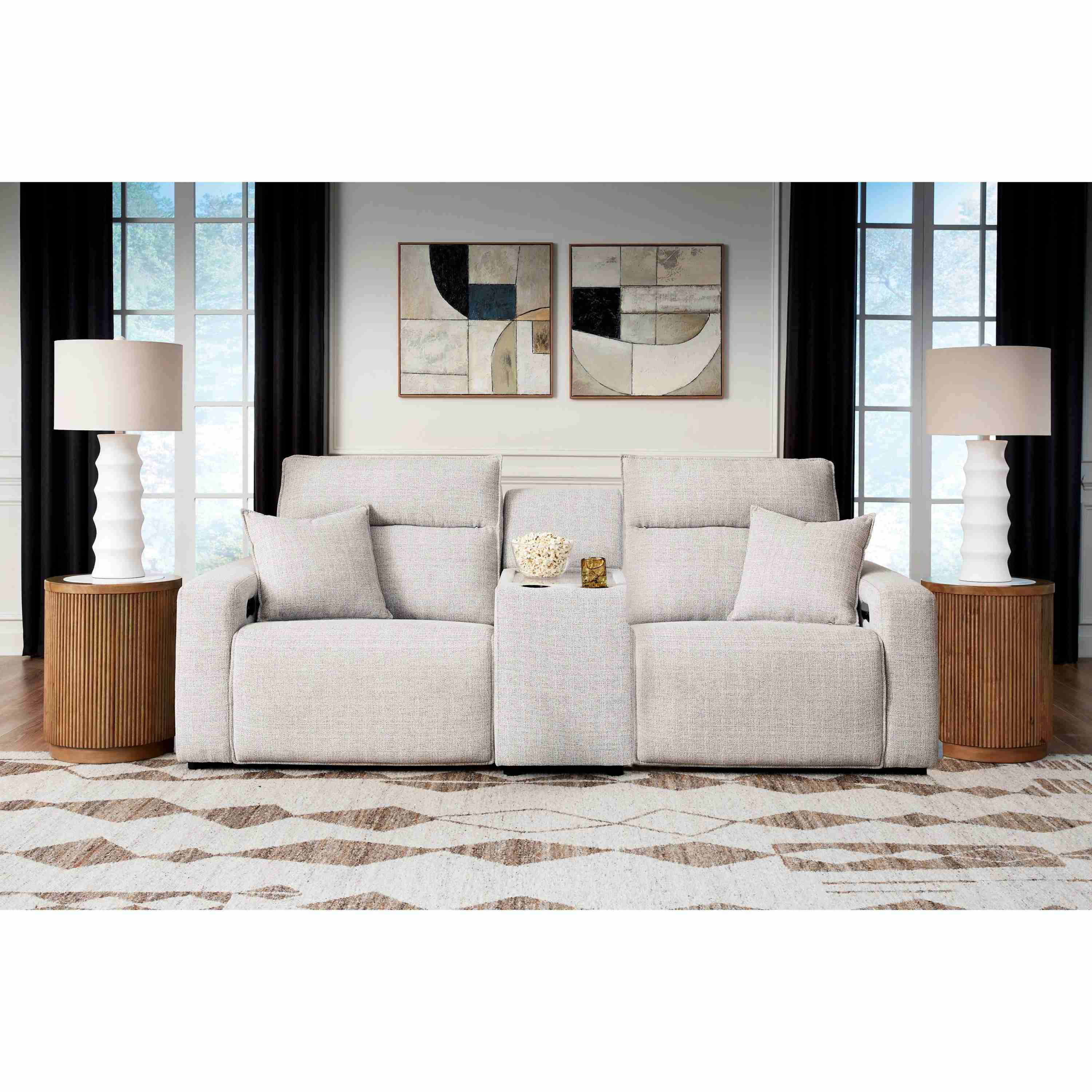 Signature Design by Ashley ModMax II 65907S3 3 pc Power Reclining Sectional with Console - Image 1