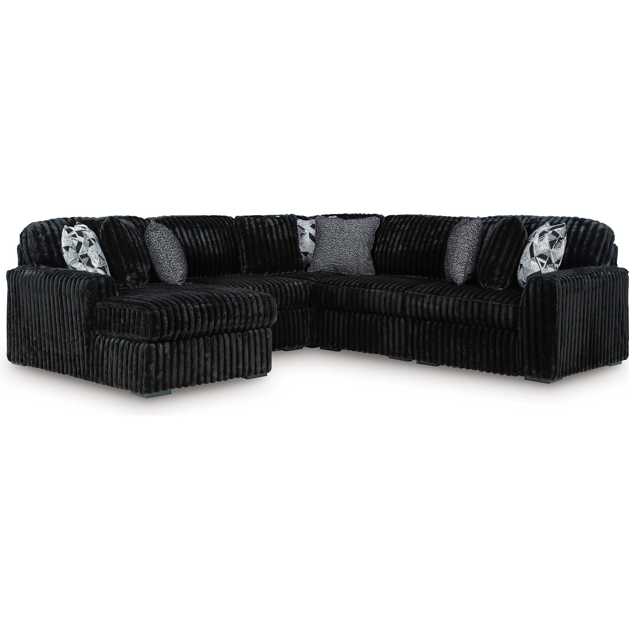 Signature Design by Ashley Midnight-Madness 98103S23 6 pc Sectional with Chaise - Image 1