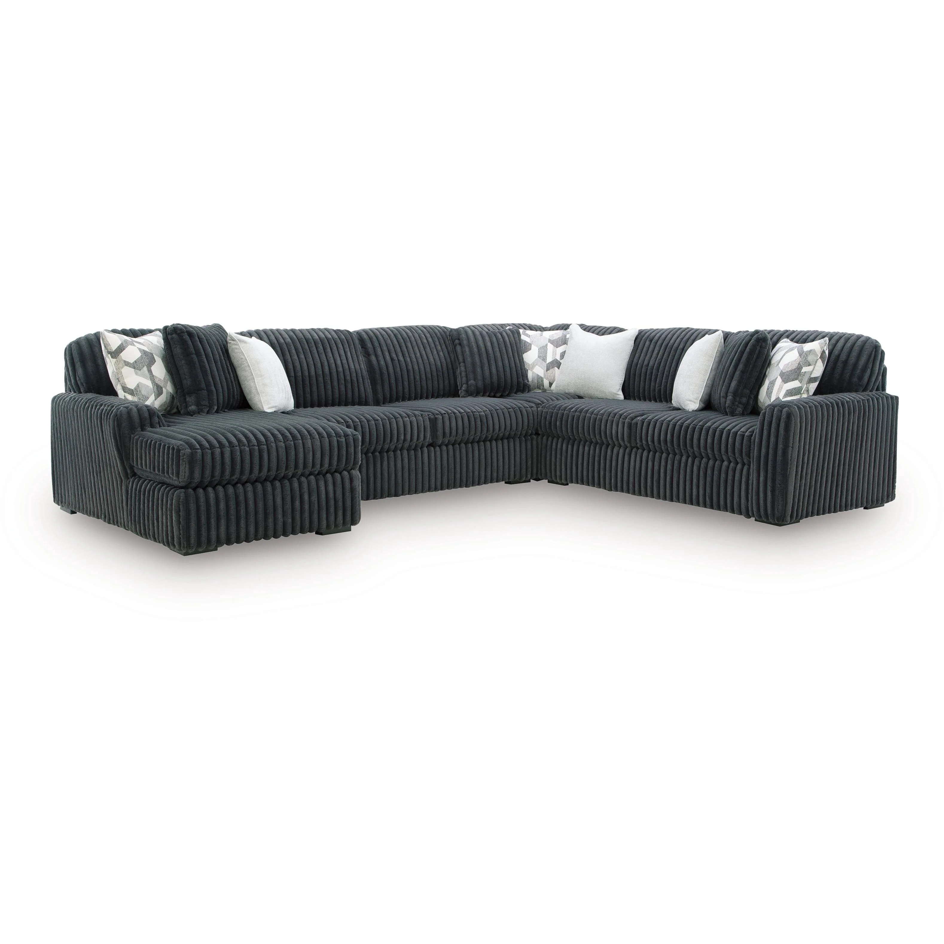 Signature Design by Ashley Midnight-Madness 98105S1 4 pc Sectional with Chaise - Image 1