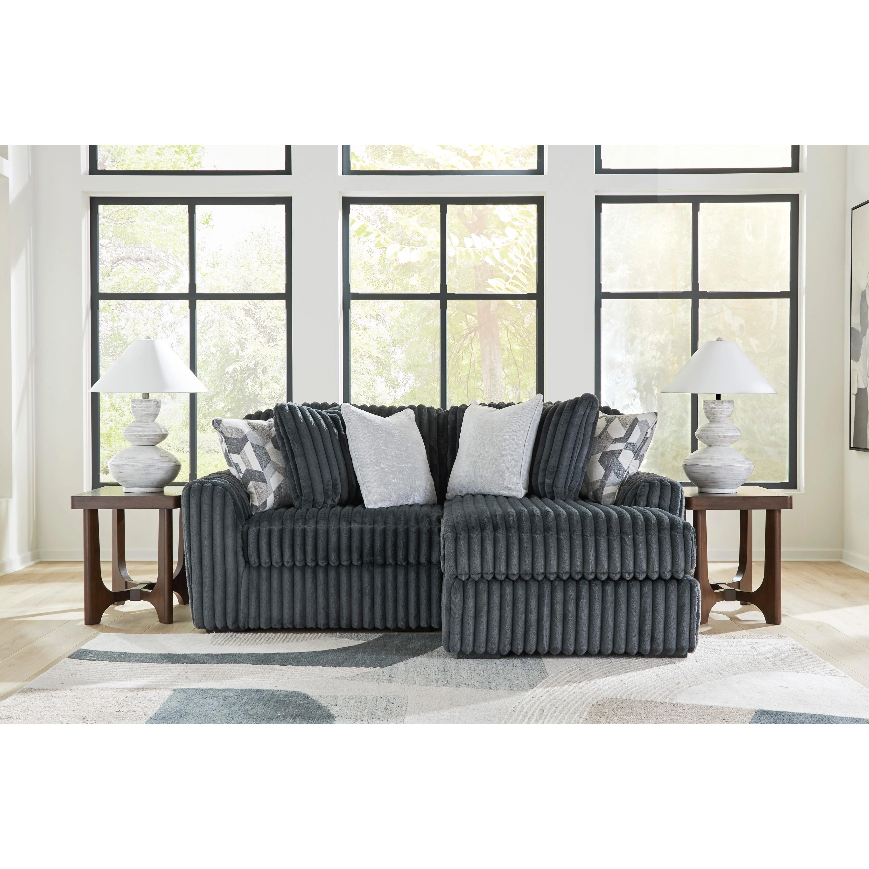 Signature Design by Ashley Midnight-Madness 98105S16 2 pc Sectional with Chaise - Image 1