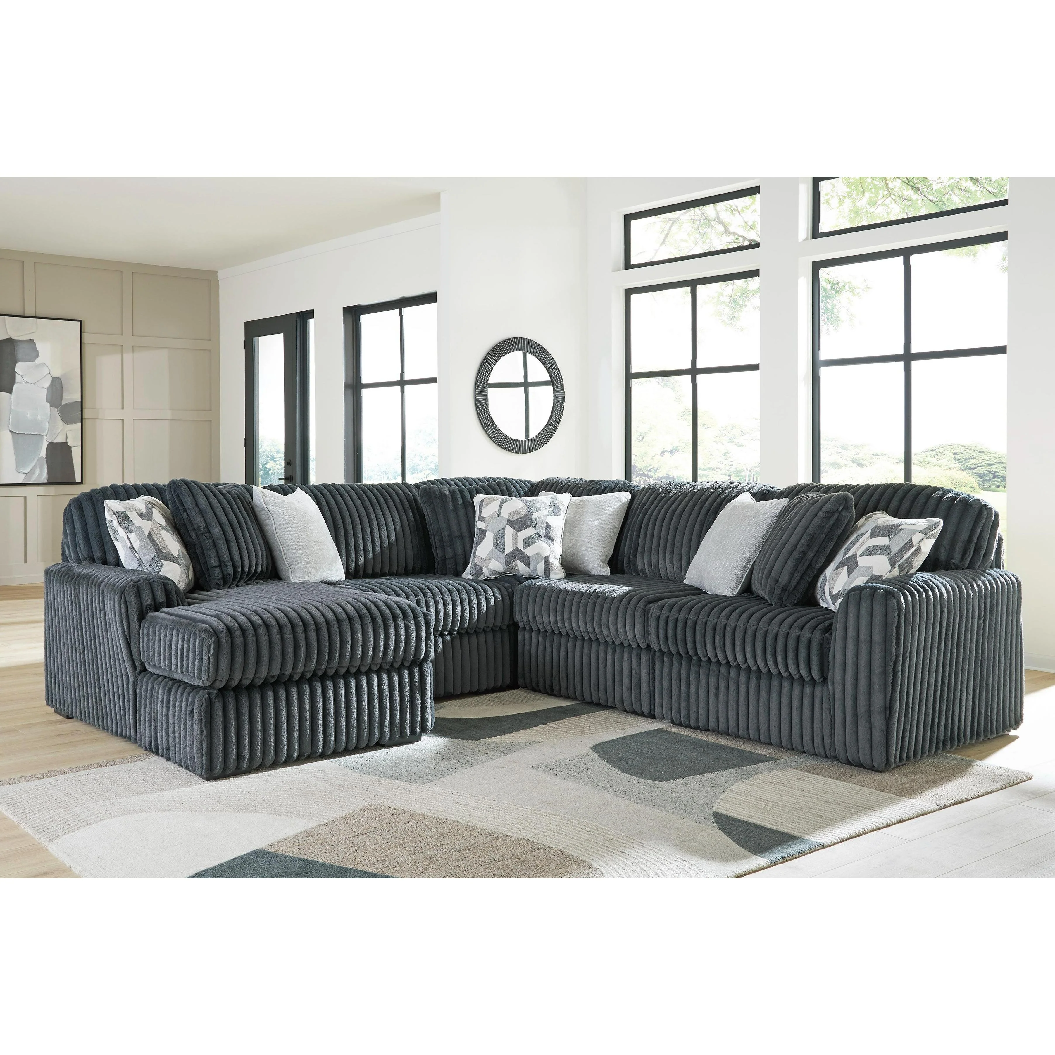 Signature Design by Ashley Midnight-Madness 98105S22 5 pc Sectional with Chaise - Image 2