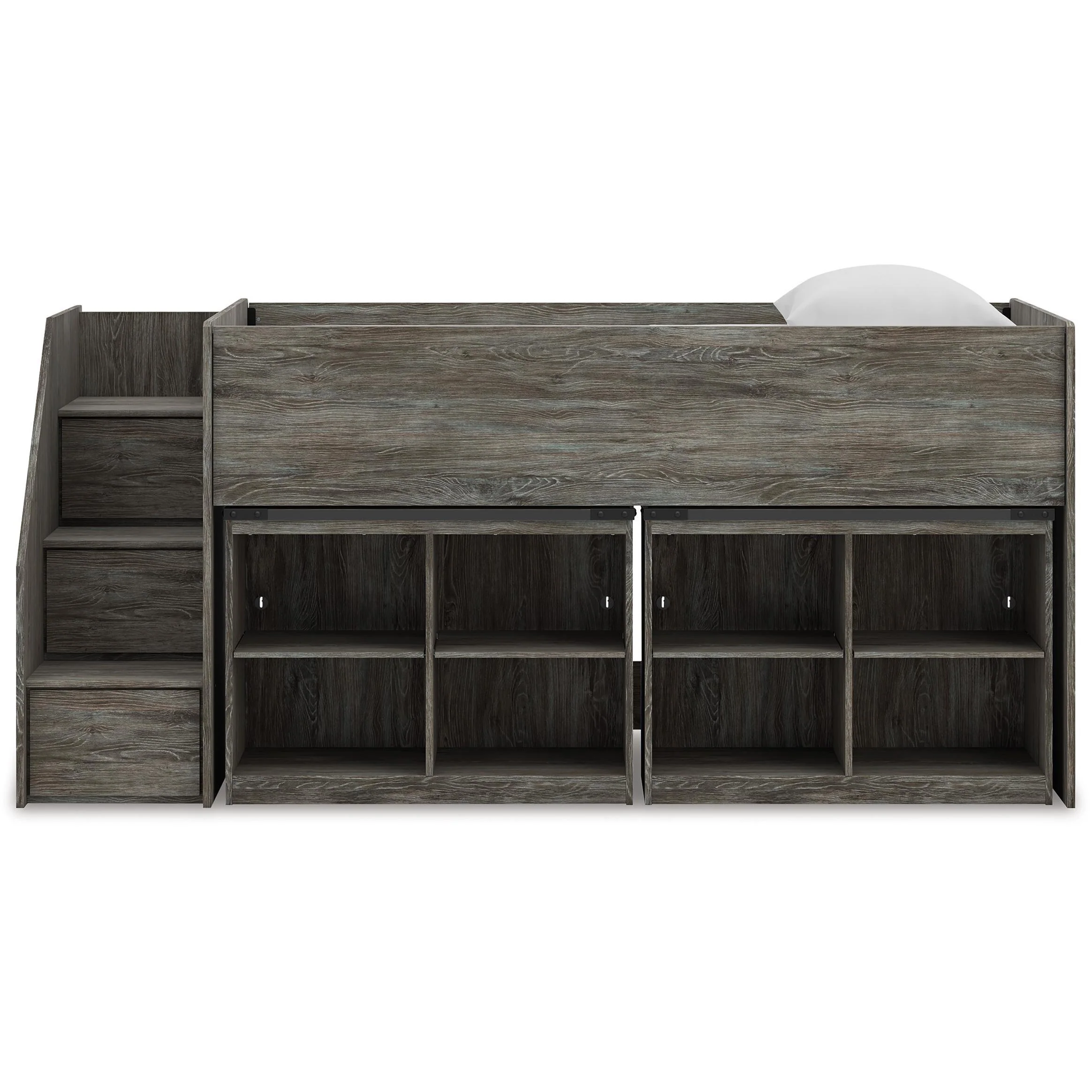 Signature Design by Ashley Frandern B4480B25 Twin Loft Bed with Bookcase Storage - Image 3