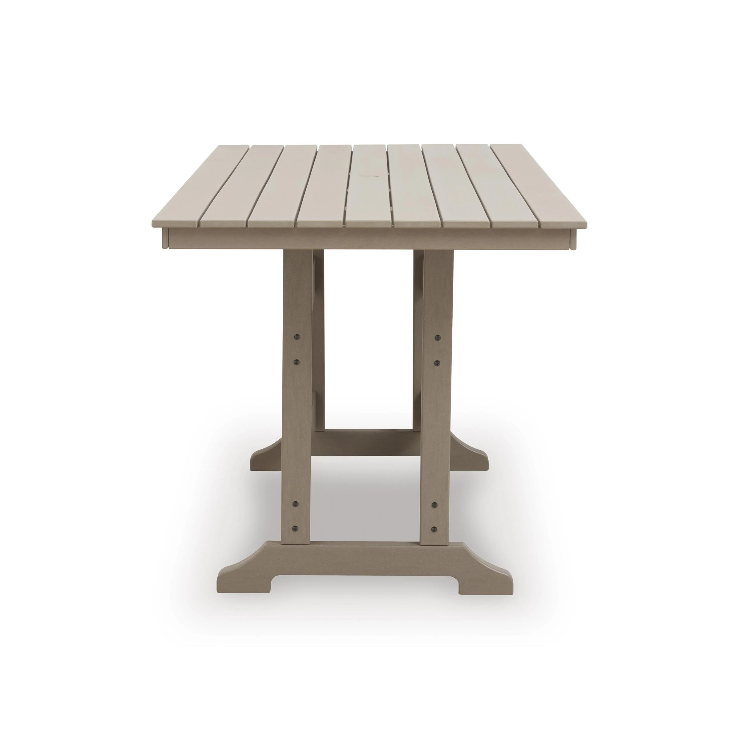 Signature Design by Ashley Seacliff Beach PCP228-642 Rectangular Counter Table with Umbrella Option - Image 3