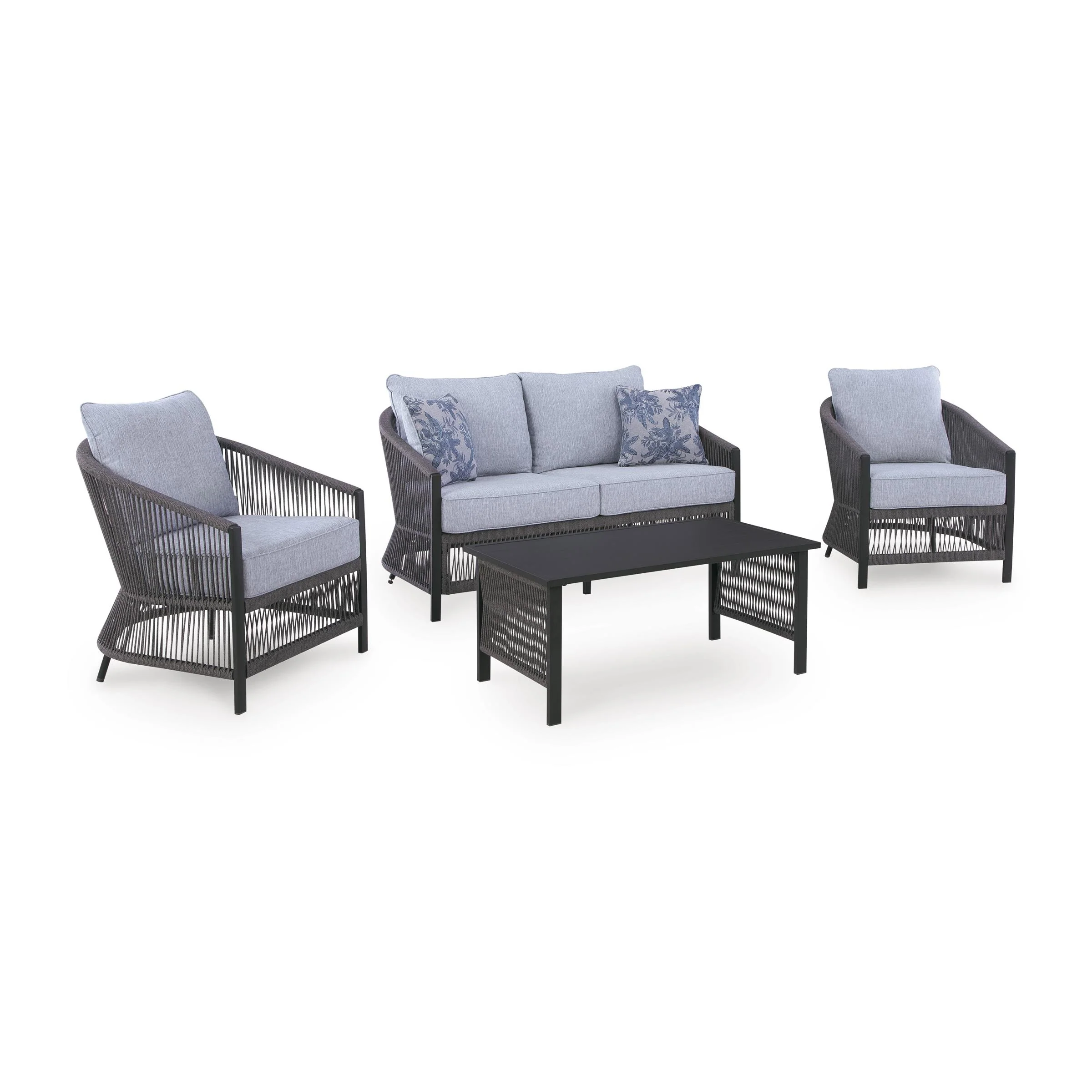 Signature Design by Ashley Bridges Beach PCP391-080 Love/Chairs/Table Set - Image 1