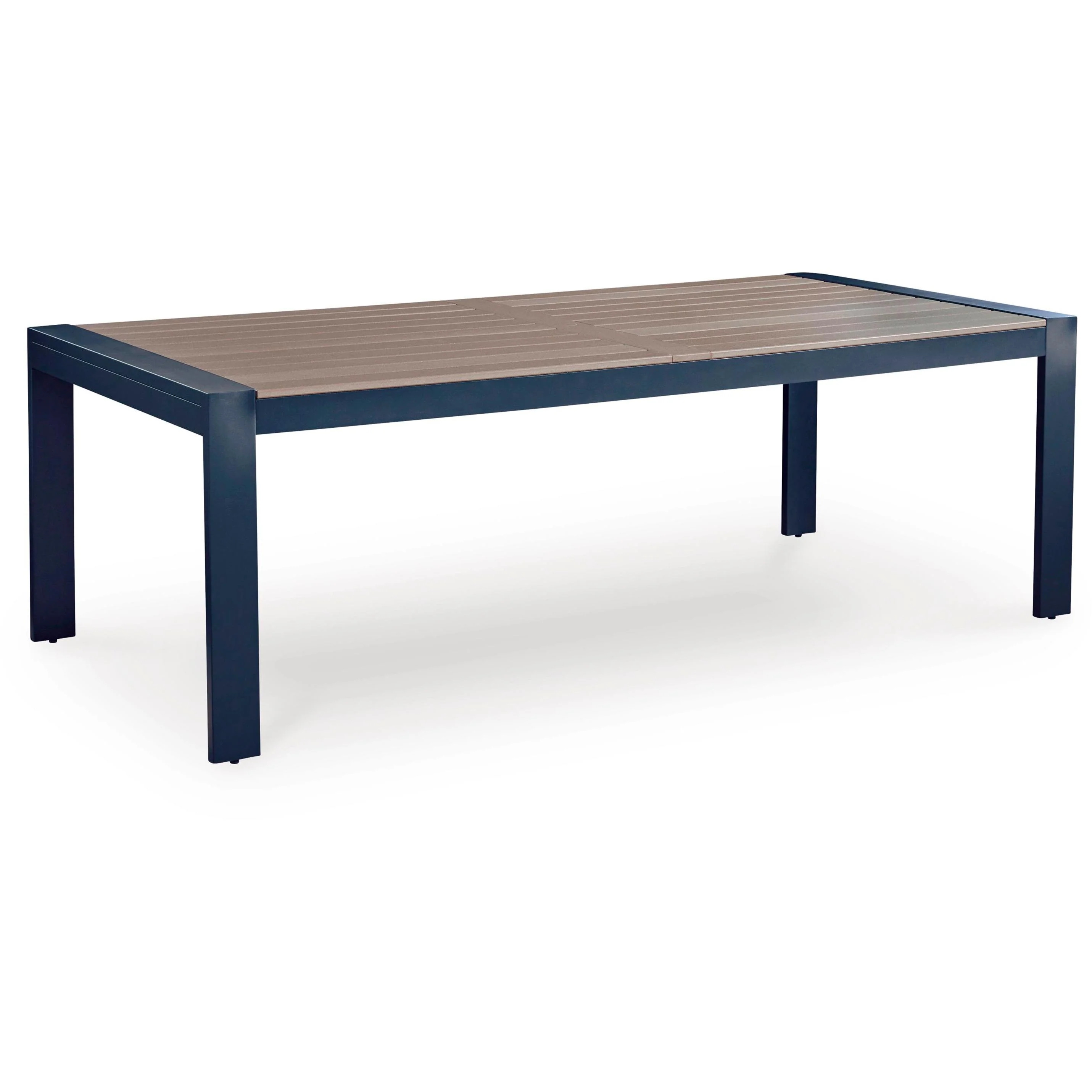 Signature Design by Ashley East Beach PCP587-625 Rectangular Dining Table with Umbrella Option