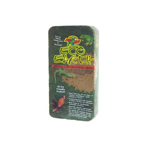 Zoo Med Laboratories Eco Earth? Coconut Fiber Substrate 1 Compressed Brick (~7-8 Liters) - Image 1