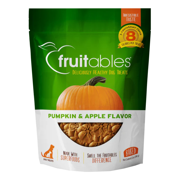 Fruitables Dog Crunchy Treats Pumpkin & Apple 12oz - Image 1
