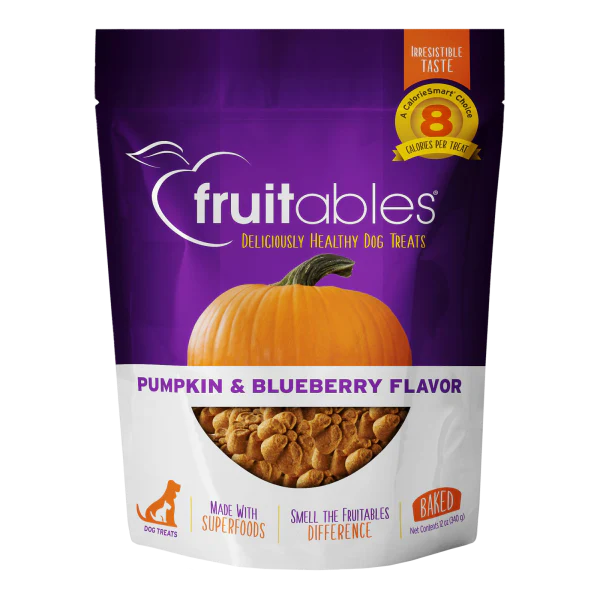 Fruitables Dog Crunchy Treats Pumpkin & Blueberry 12oz - Image 1
