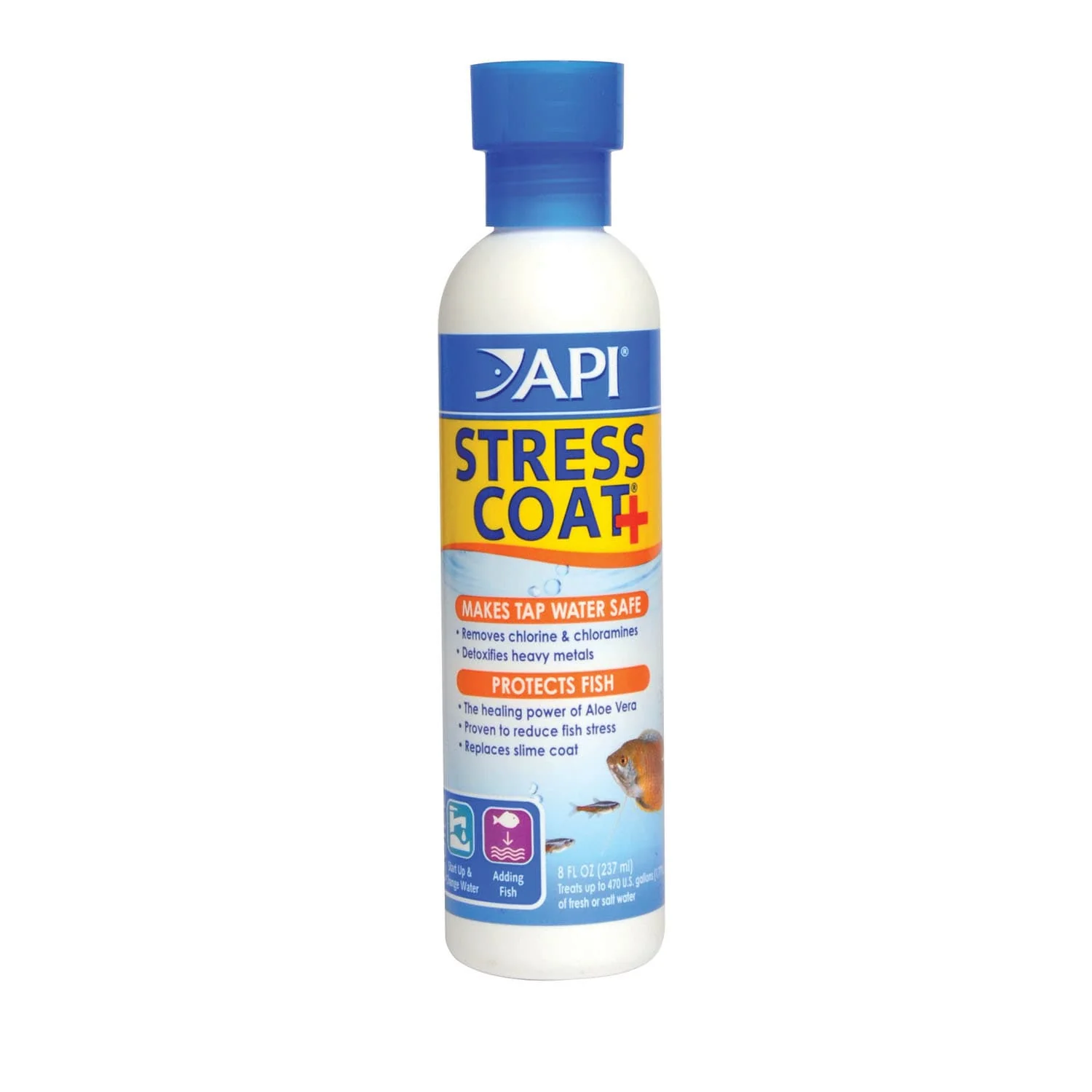 API Stress Coat  Aquarium Water Conditioner  8-Ounce - Image 1