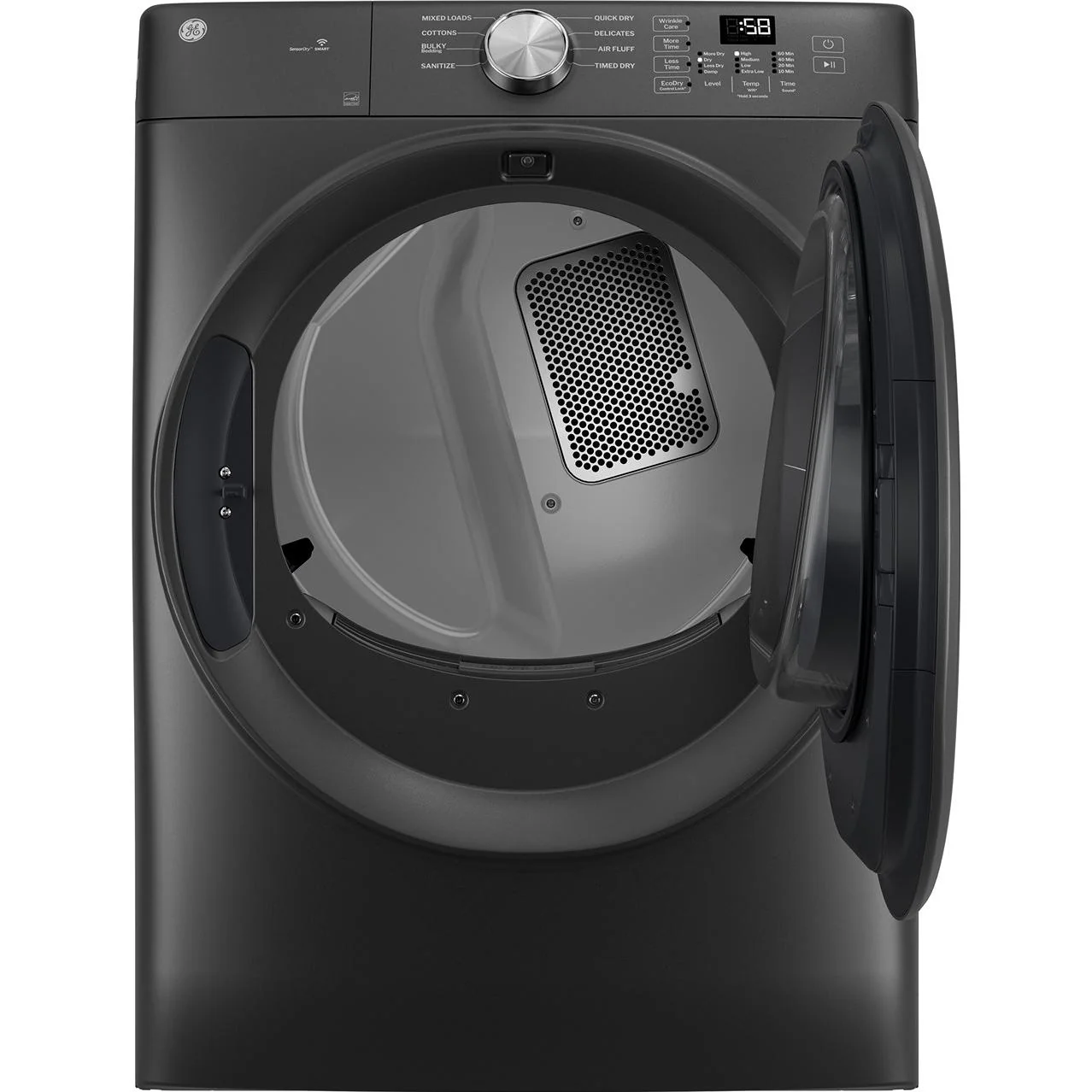 GE 7.8 cu. ft. Smart Electric Dryer with WiFi Powered by SmartHQ™ GFD35ESPYDS - Image 2