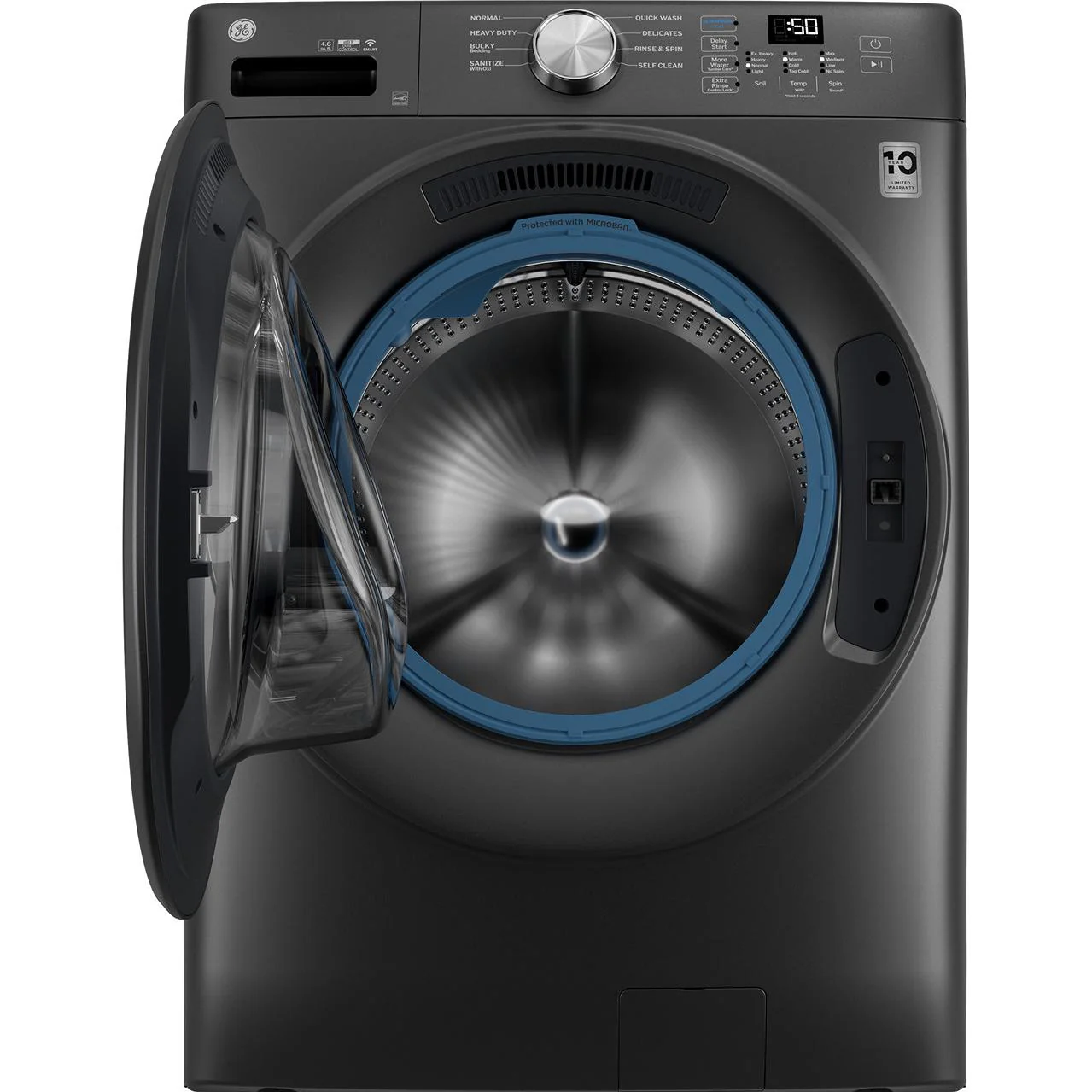 GE 4.6 cu. ft. Smart Front Load Washer with UltraFresh Vent System with OdorBlock™ GFW350SPYDS - Image 2