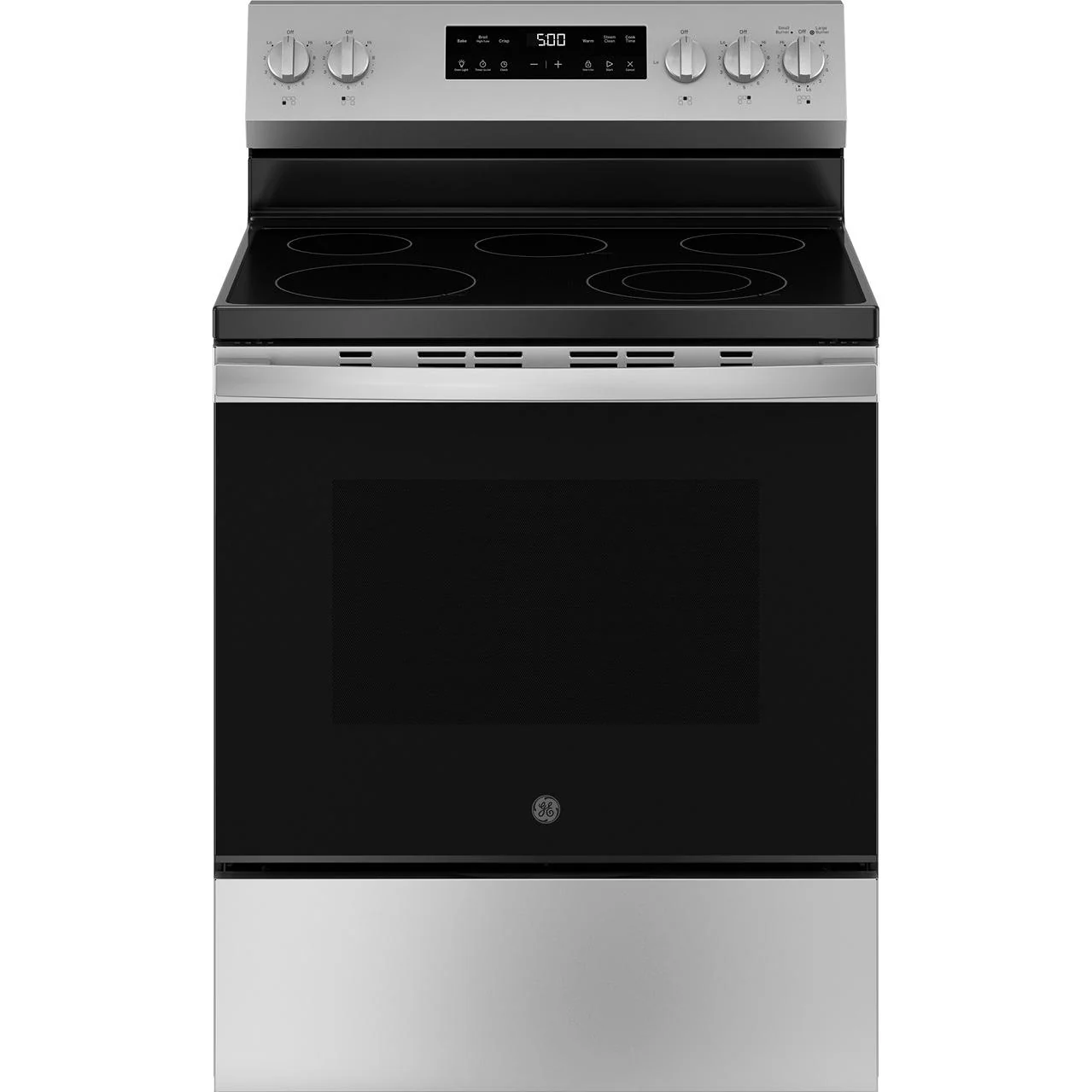 GE 30-inch Freestanding Electric Range with Crisp Mode GRF500SVSS - Image 1