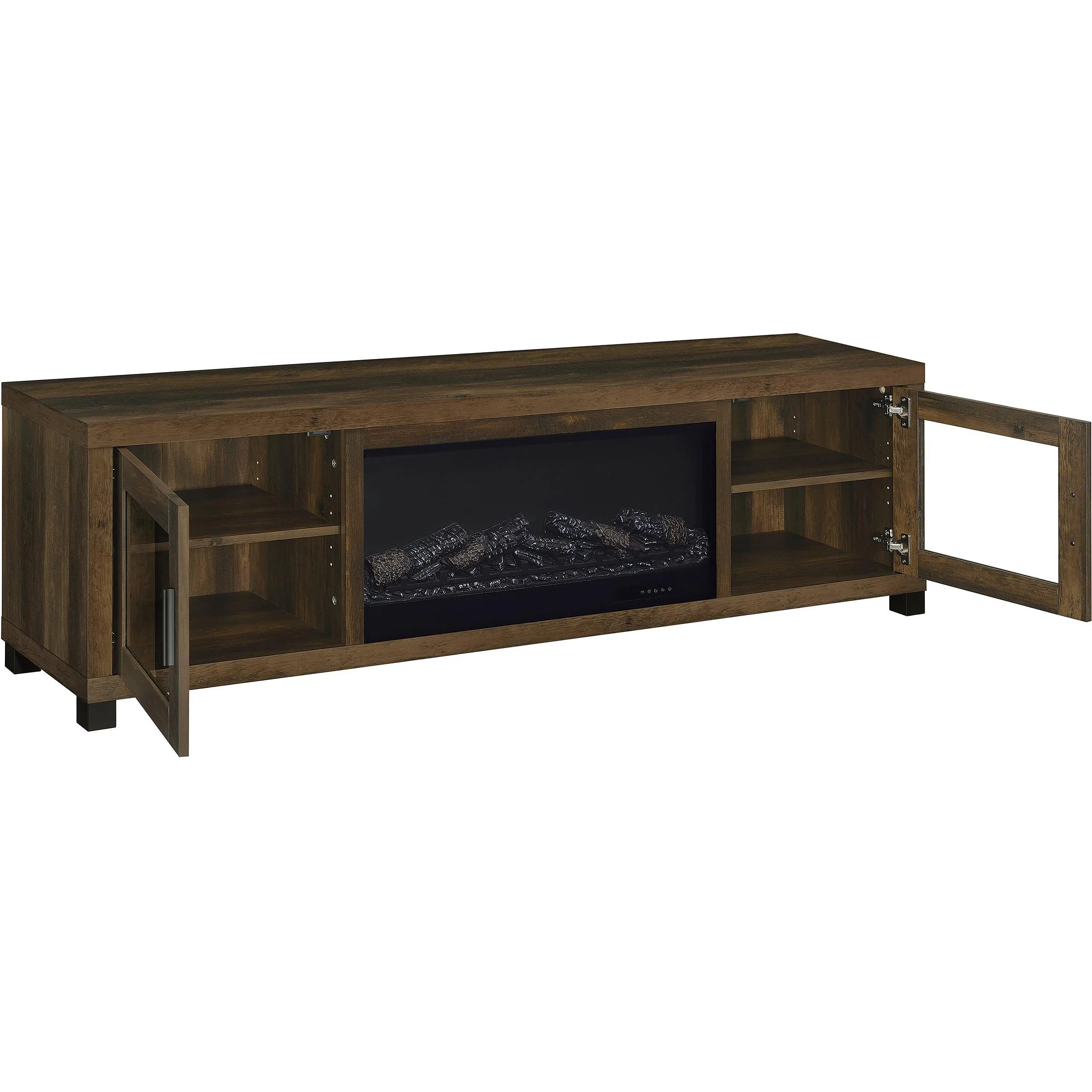 Coaster Furniture Havering 722873 71-inch TV Stand Fireplace Media Console - Dark Pine - Image 3