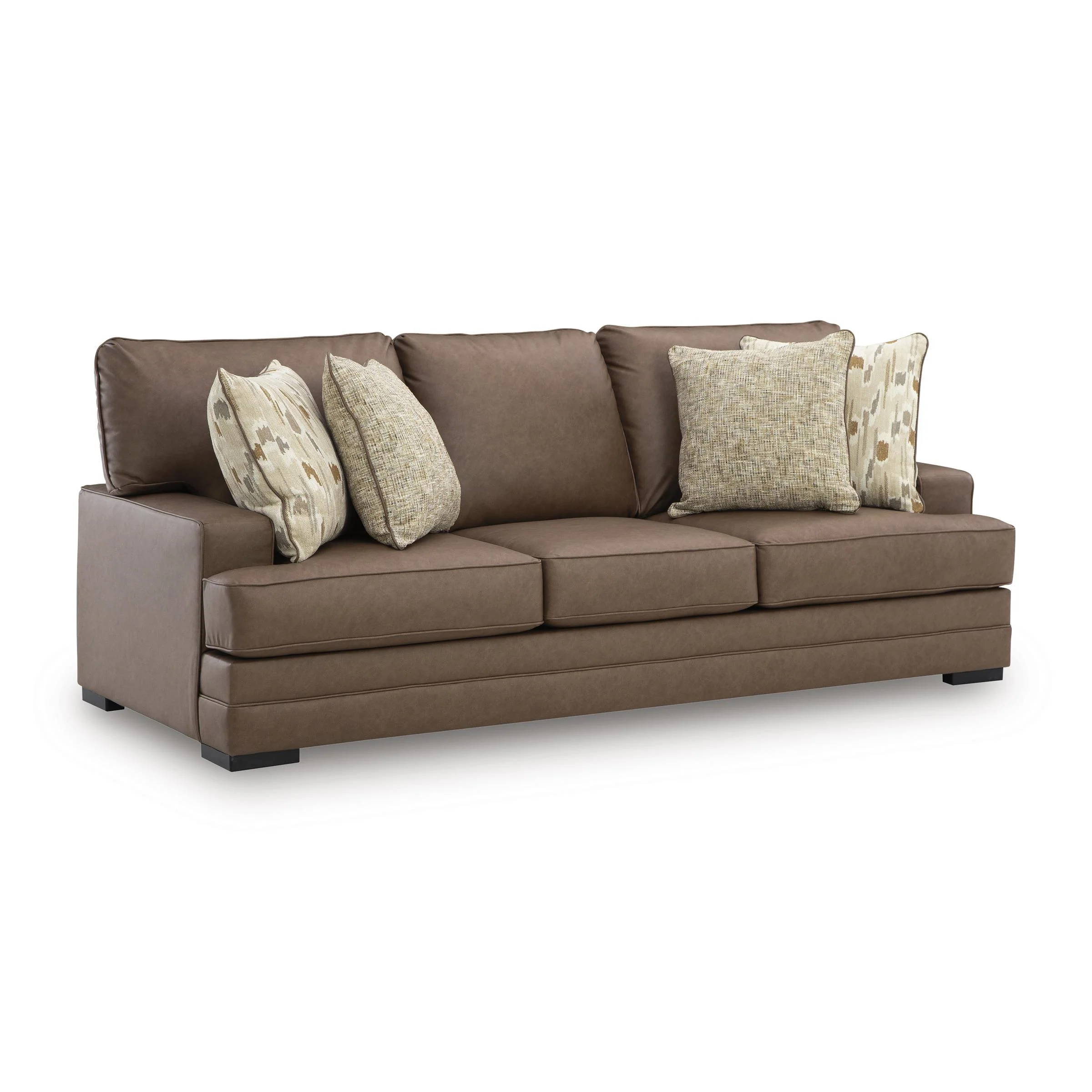 Benchcraft VillaCourt Stationary Leather Look Sofa 7490938 - Image 1