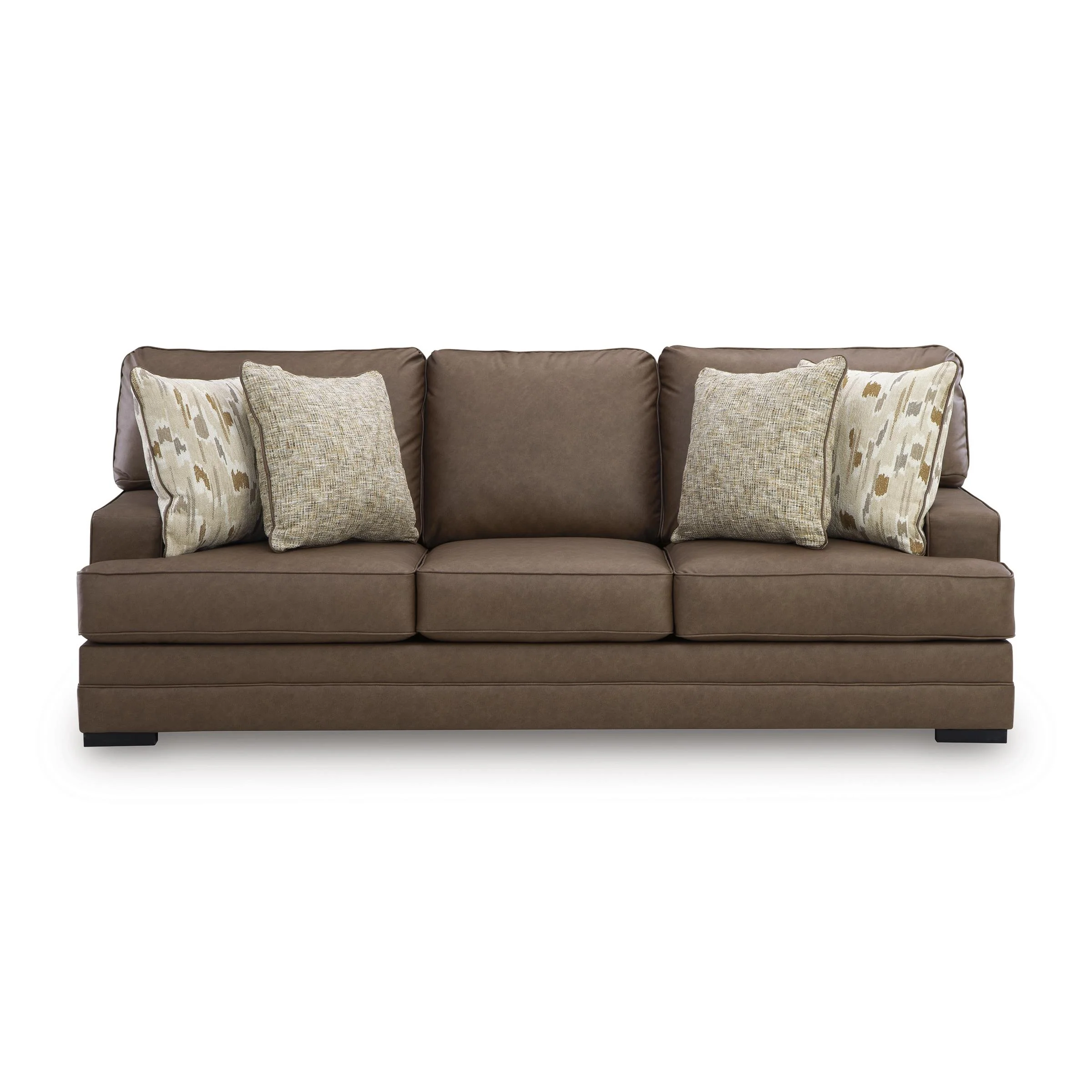 Benchcraft VillaCourt Stationary Leather Look Sofa 7490938 - Image 2